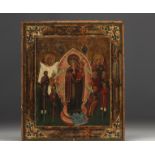 "Holy Mother of God", Joy to the afflicted - Icon on wood, 19th century Russian work.