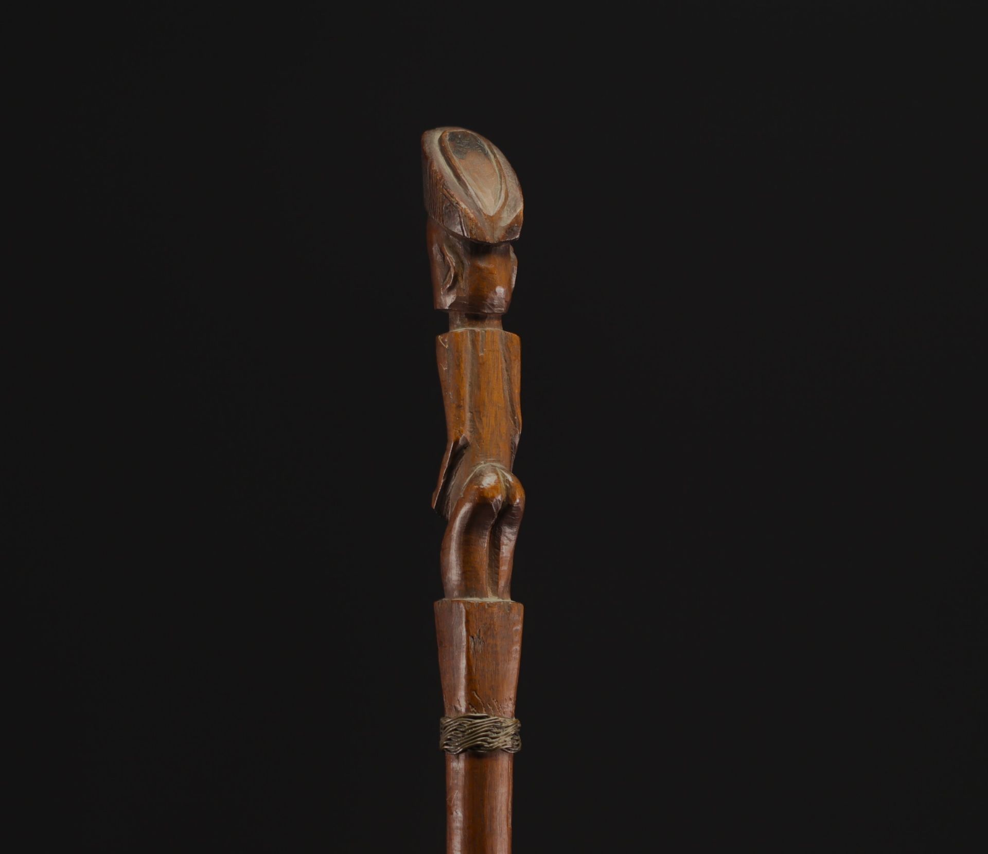 Lwena sceptre/staff with two figures Angola/Rep.Dem.Congo - Image 3 of 6