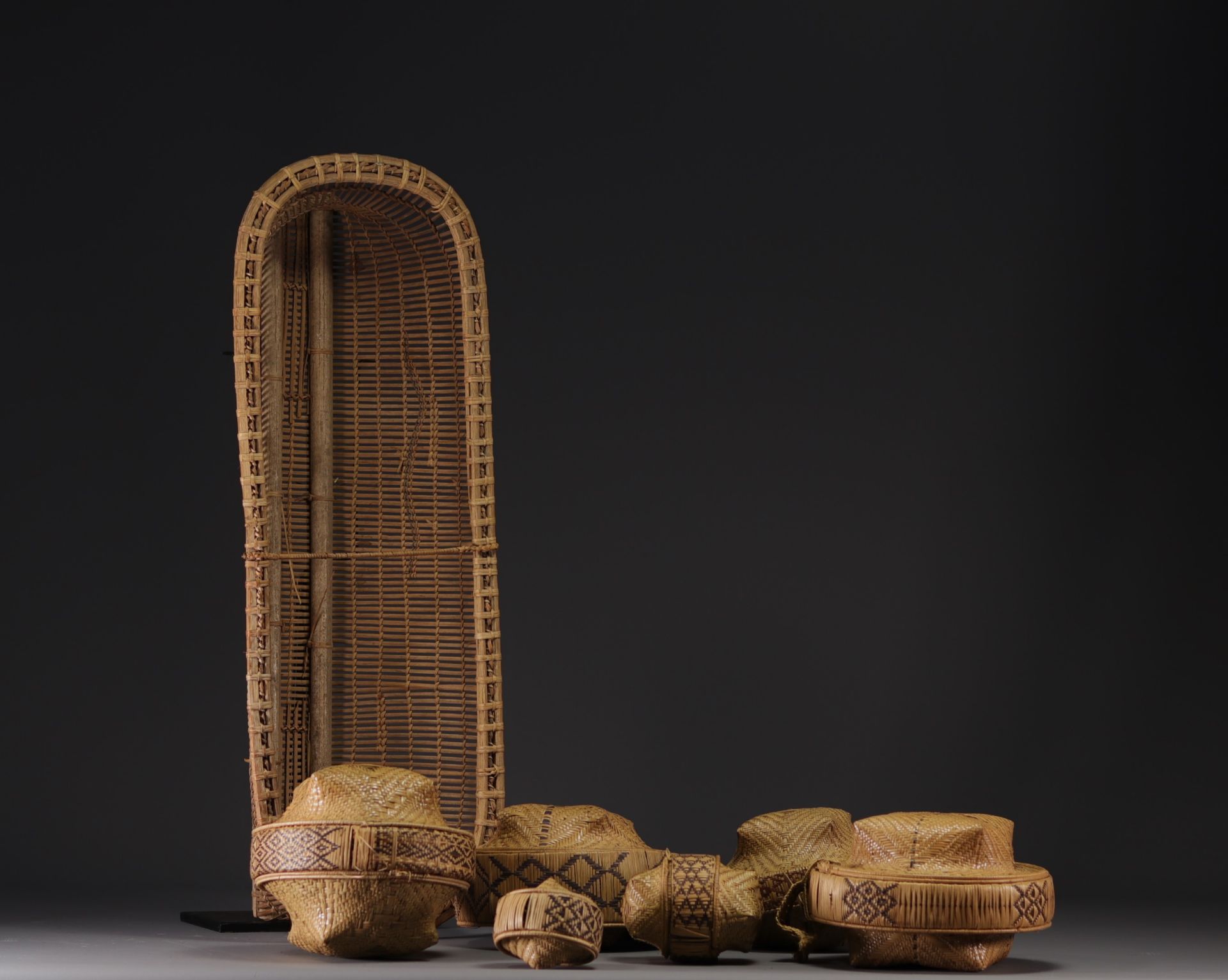 Set of Kuba baskets - Rep.Dem.Congo - Image 2 of 3