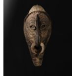 Large Sepik mask in raffia -Papua New Guinea