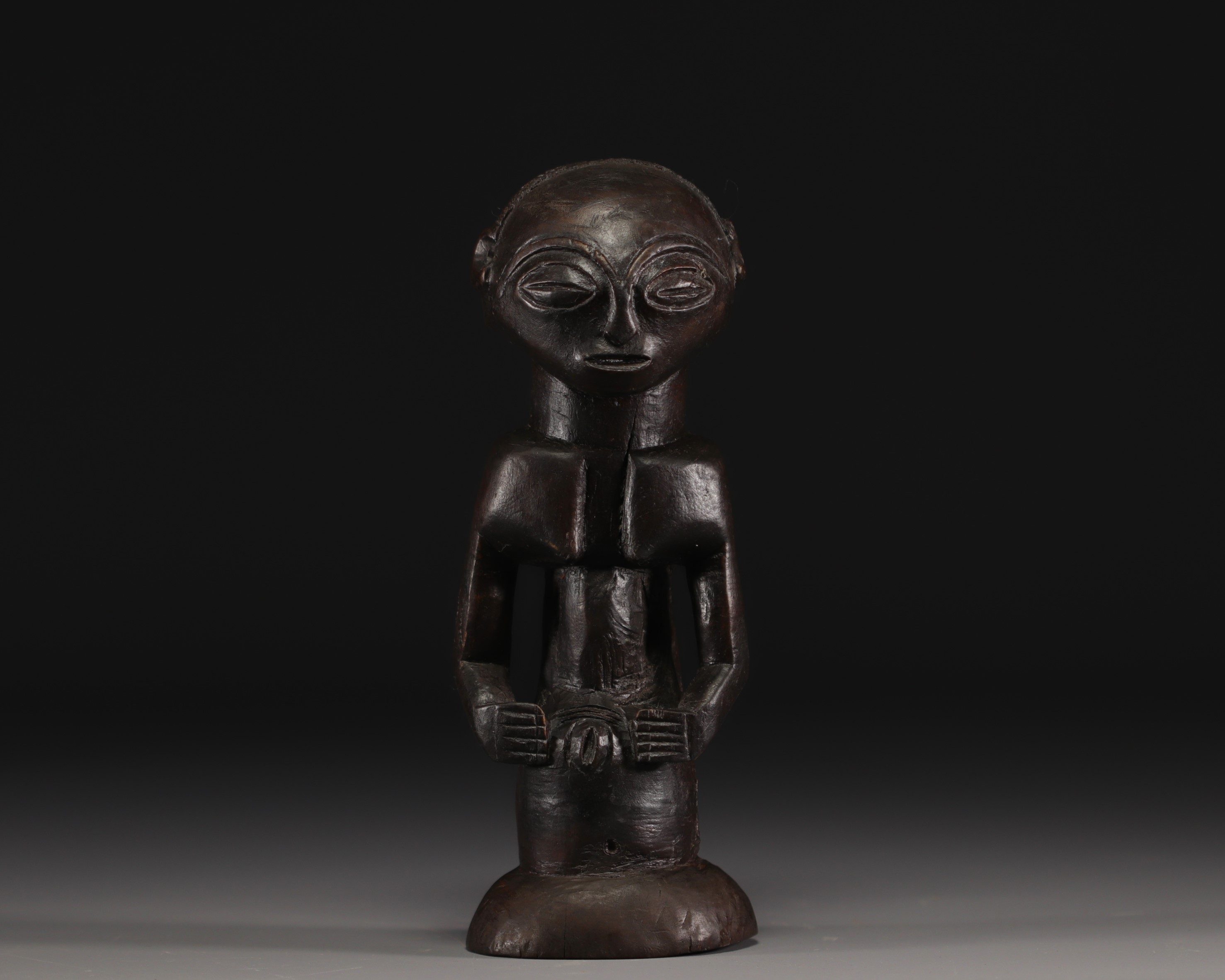 Unusual Luba figure with deep black patina-  bust - Dem.Rep. Congo - Image 2 of 5