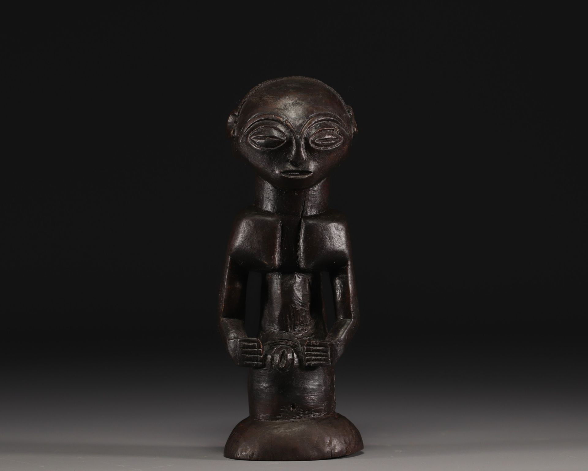 Unusual Luba figure with deep black patina-  bust - Dem.Rep. Congo - Bild 2 aus 5