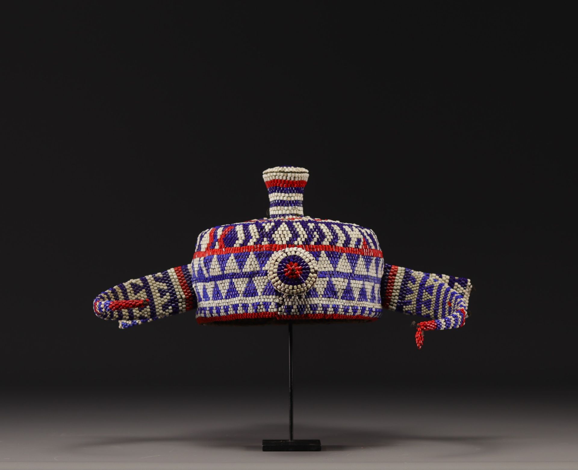 Pende beaded headdress - Rep. Dem.Congo