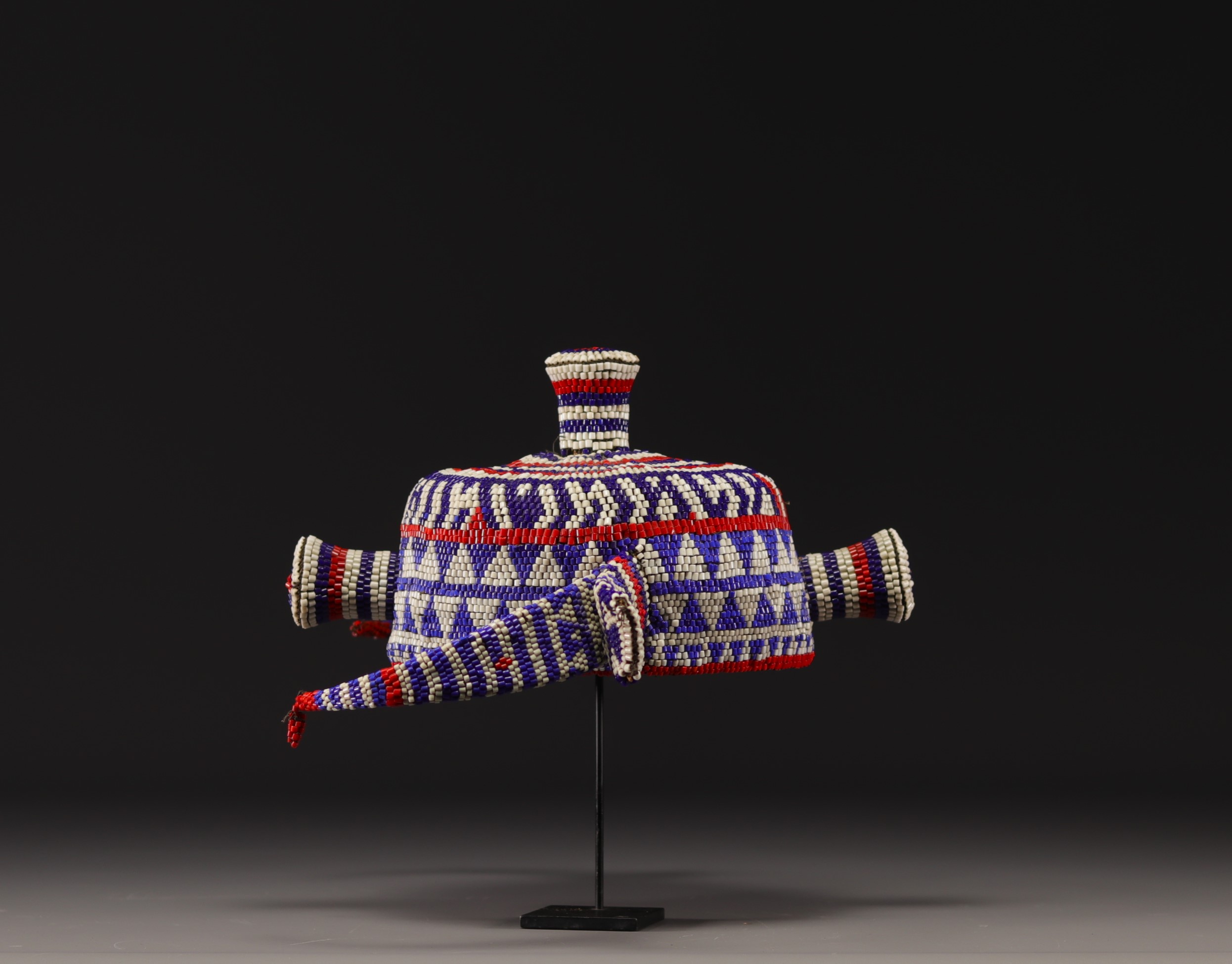 Pende beaded headdress - Rep. Dem.Congo - Image 2 of 3