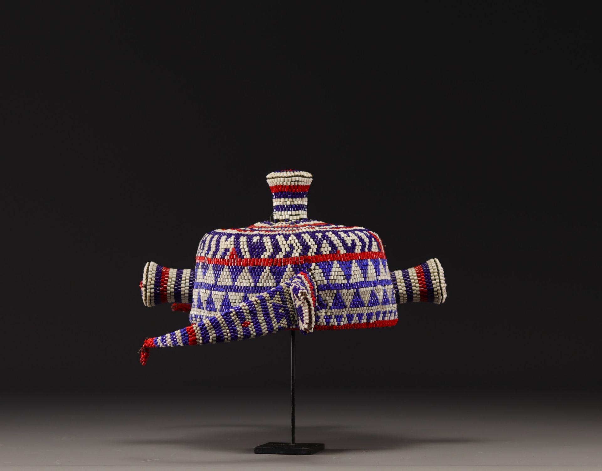 Pende beaded headdress - Rep. Dem.Congo - Image 2 of 3