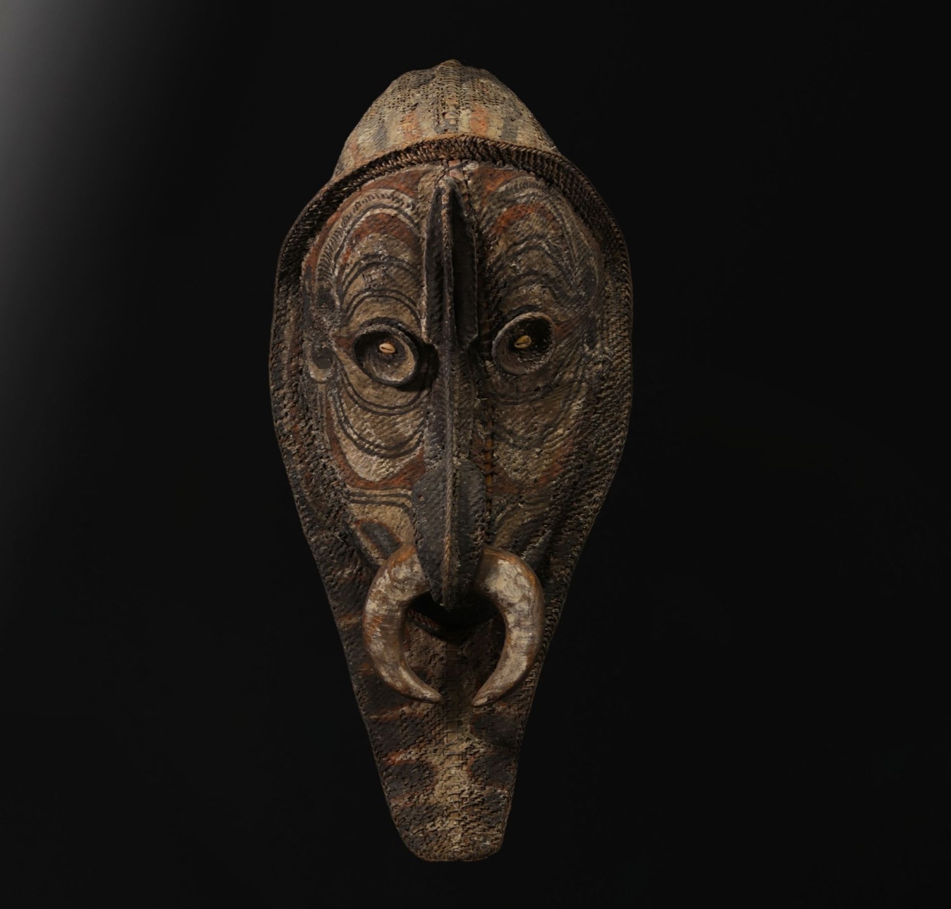 Large Sepik mask in raffia -Papua New Guinea - Bild 2 aus 2