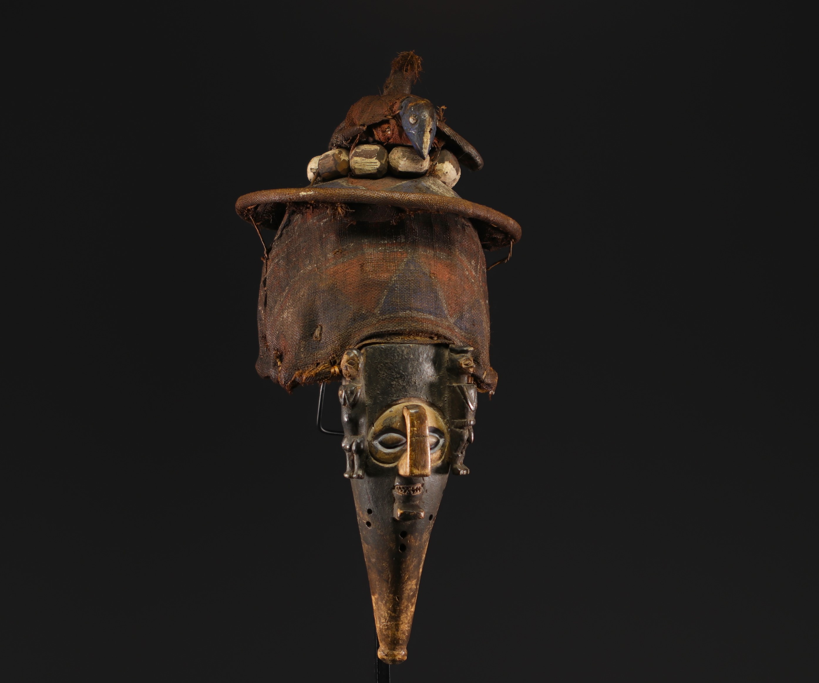 Yaka mask - Rep.Dem.Congo ca 1930 - Image 7 of 7