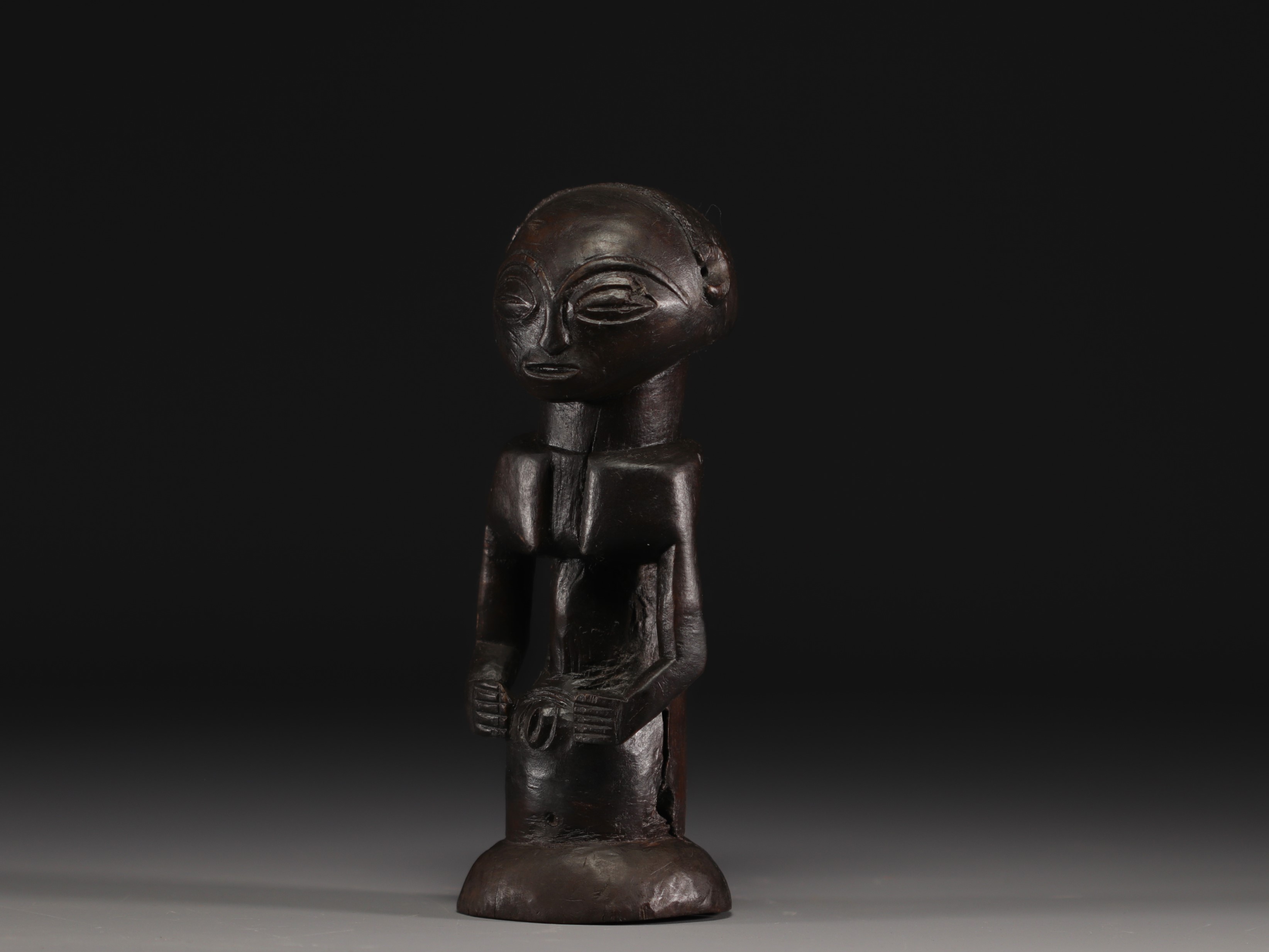 Unusual Luba figure with deep black patina-  bust - Dem.Rep. Congo - Image 5 of 5