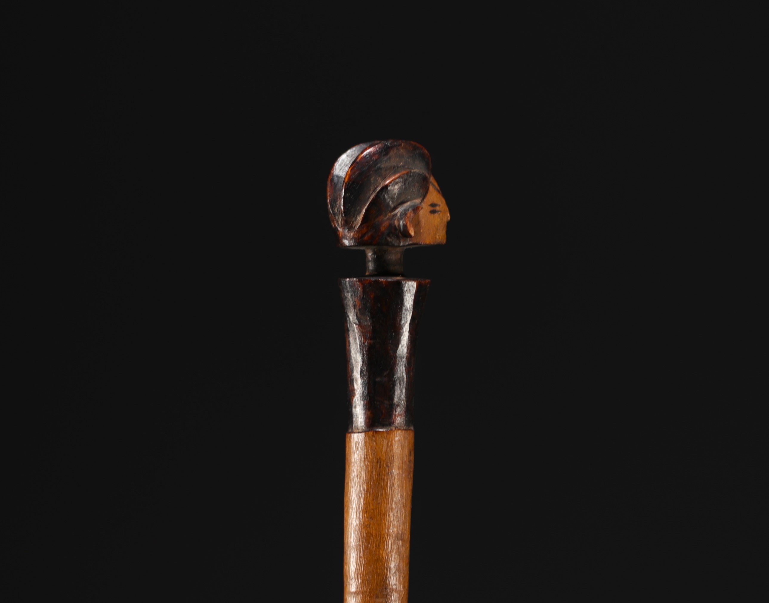 RDC - Adze handle surmounted by a carved head. - Bild 4 aus 4