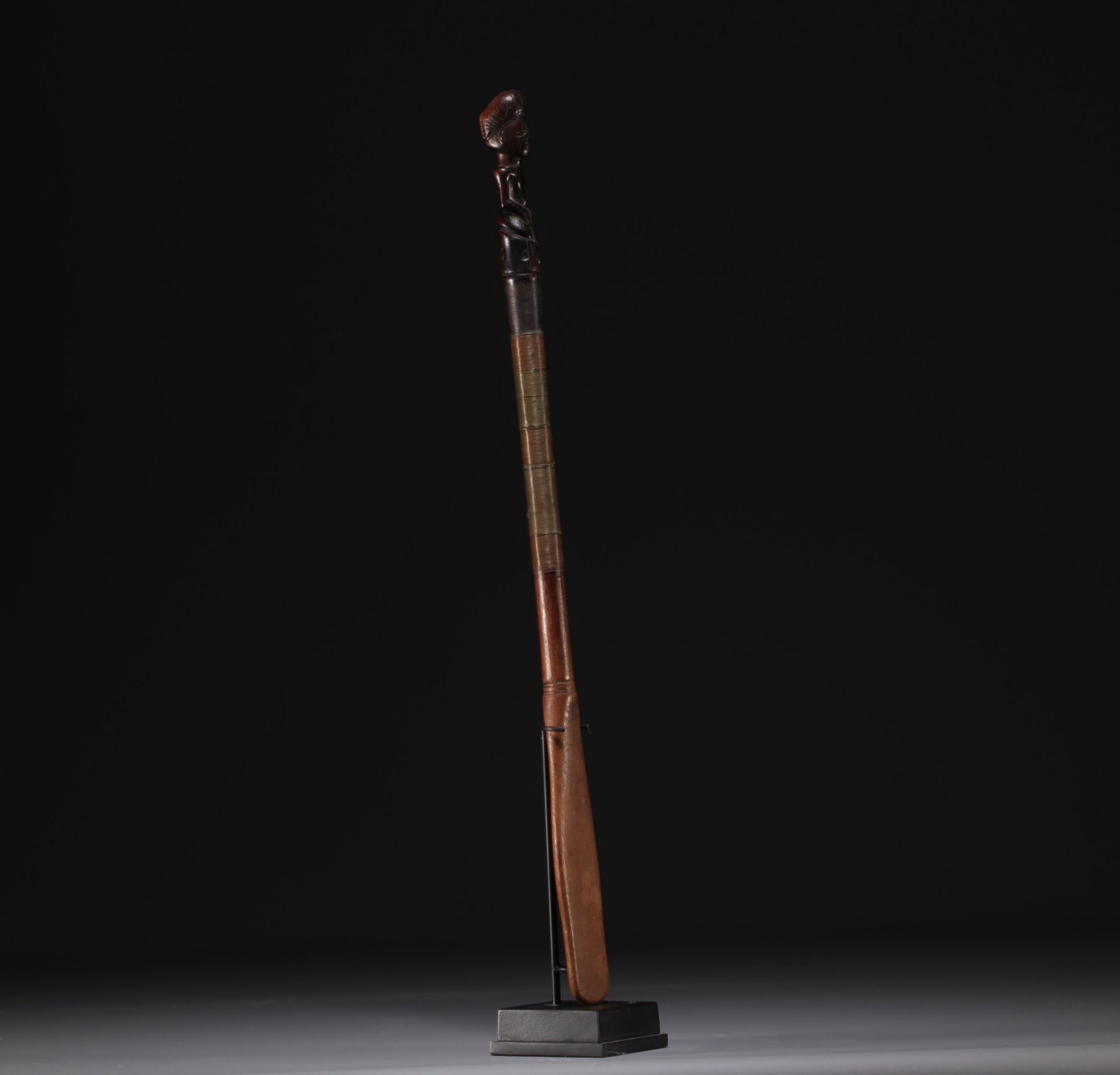 Anthropomorphic spatula - Chokwe- Lwena - Angola/Dem.Rep.Congo