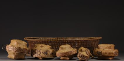 Set of Kuba baskets - Rep.Dem.Congo
