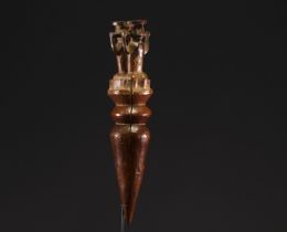 Double figure rattle handle -Sundi - Bakongo - Rep.Dem.Congo