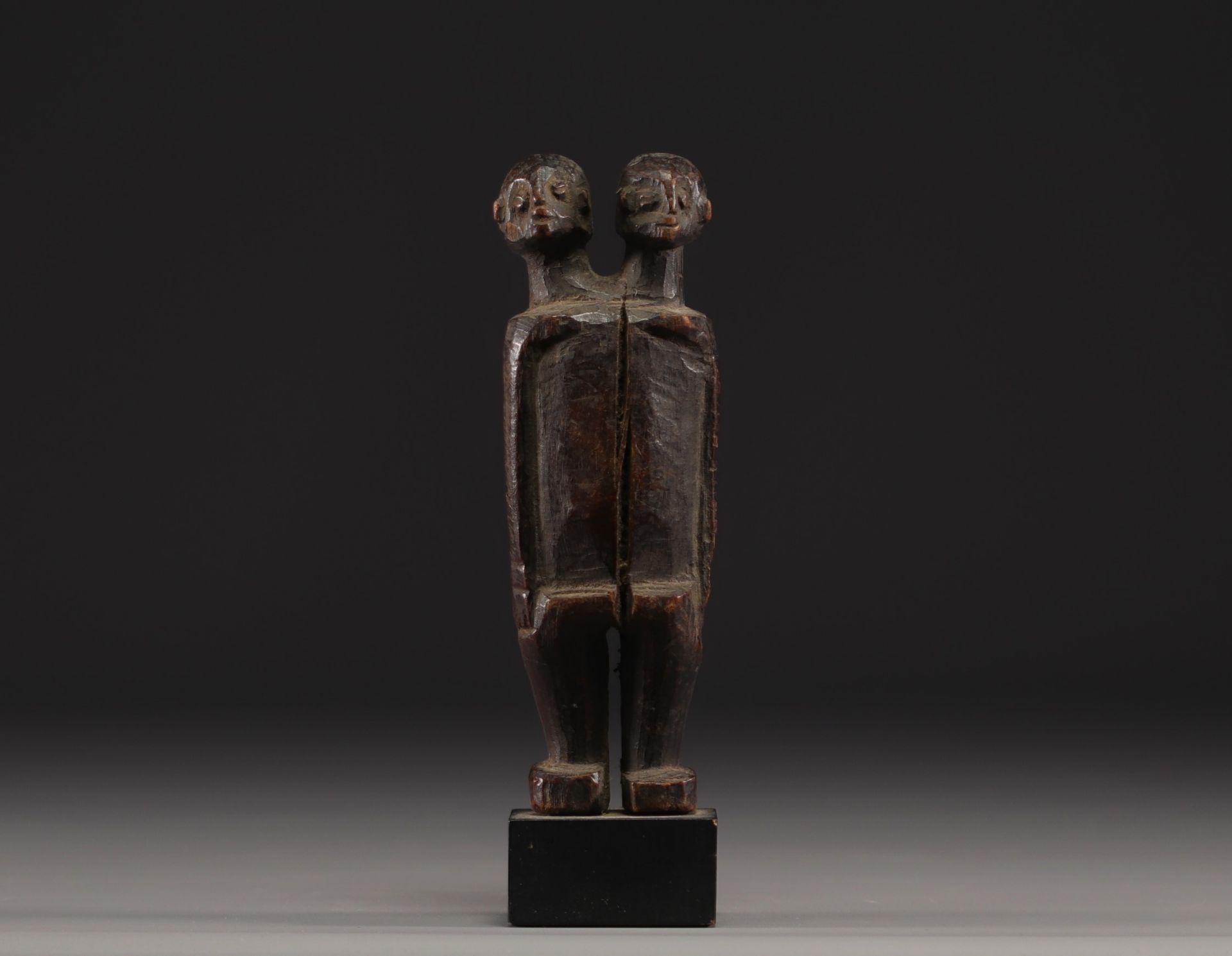 Lobi double-headed statuette - Burkina Faso - Image 2 of 4