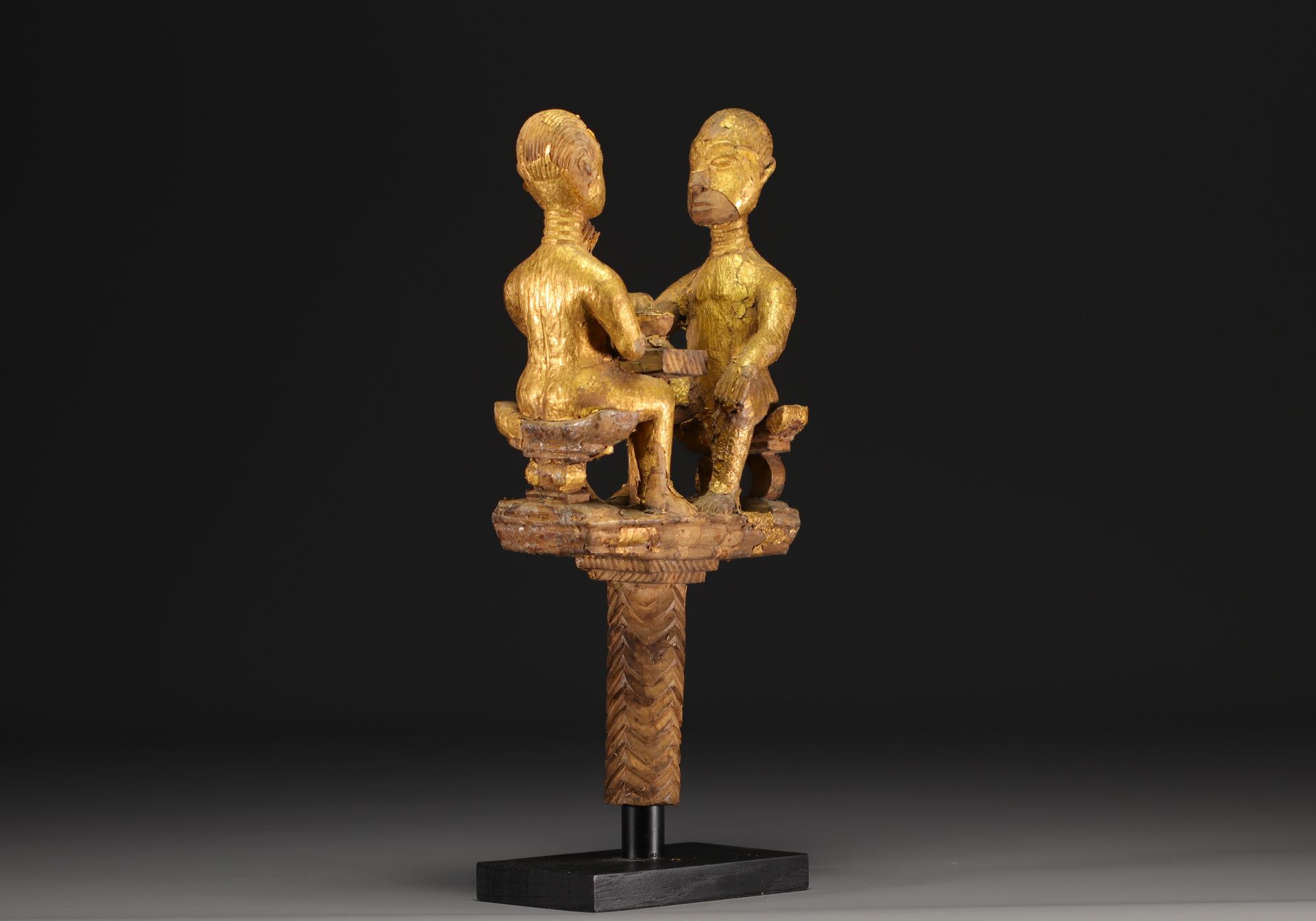 Dignitary scepter top - Ashanti - Ivory Coast. - Image 3 of 4