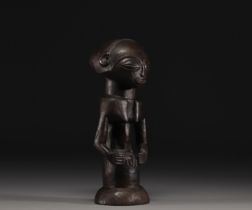 Unusual Luba figure with deep black patina- bust - Dem.Rep. Congo