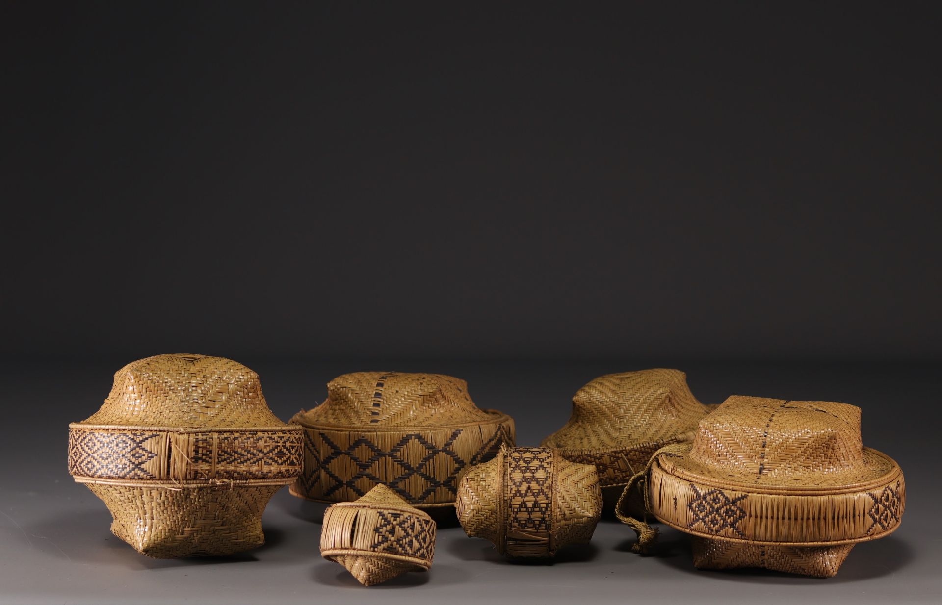 Set of Kuba baskets - Rep.Dem.Congo - Image 3 of 3