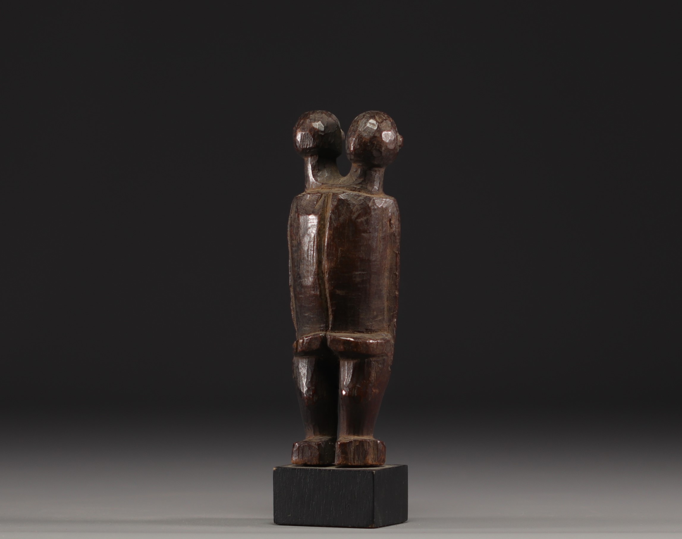 Lobi double-headed statuette - Burkina Faso - Image 4 of 4