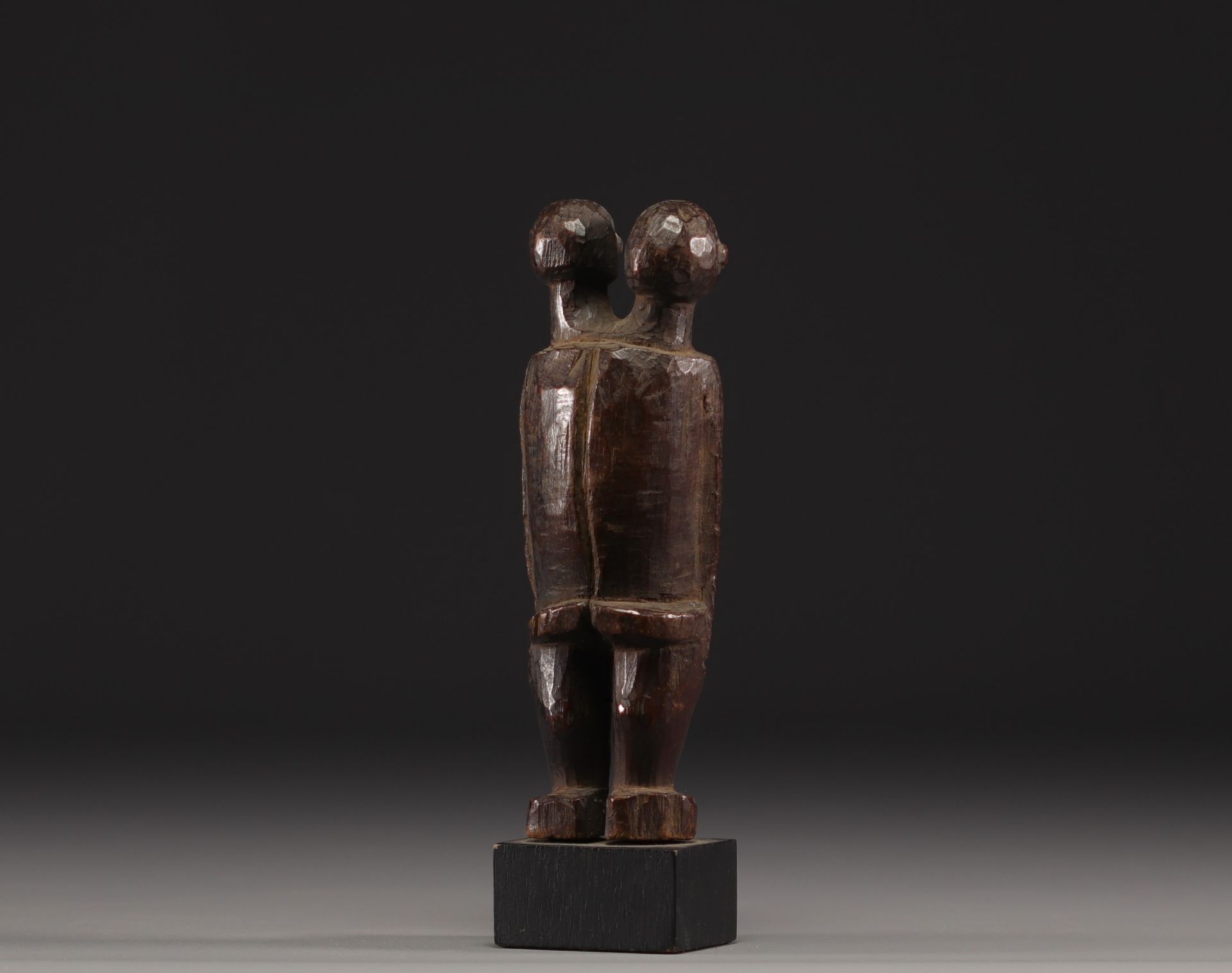 Lobi double-headed statuette - Burkina Faso - Image 4 of 4