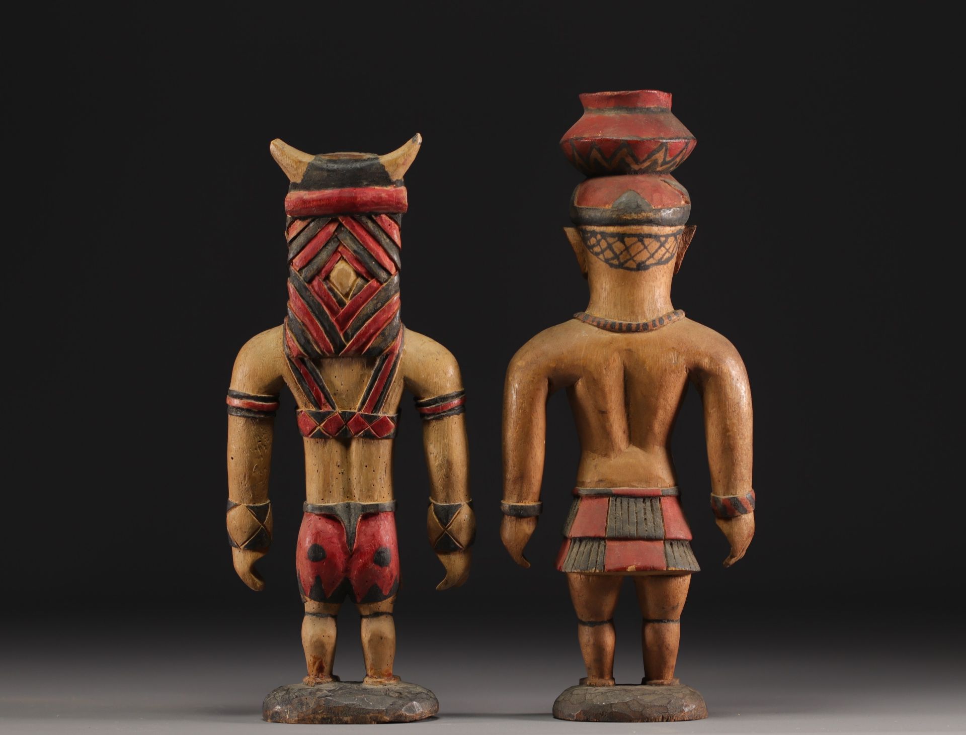 Rare couple of Bidjogo statue - Guinea Bissau - Image 5 of 5