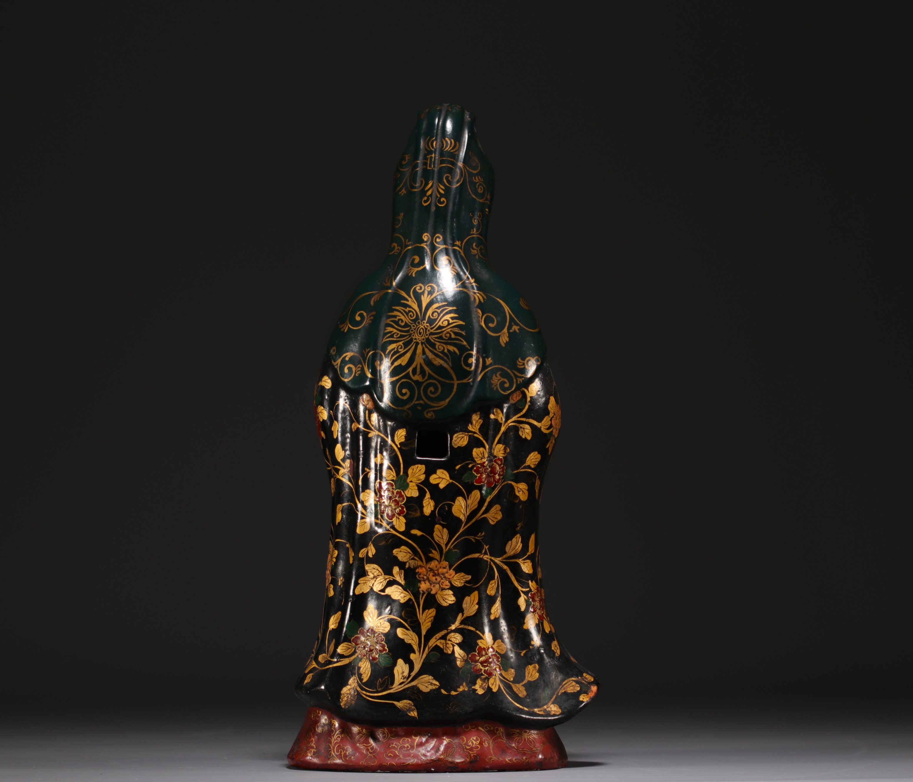 China - Guanying in polychrome porcelain, movable arms. - Image 5 of 6