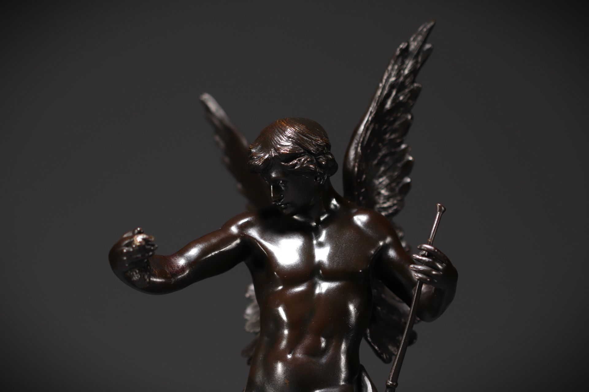 Emile Louis PICAULT (1833-1915) - "The sower of ideas" Bronze with brown patina, late 19th century. - Image 5 of 6