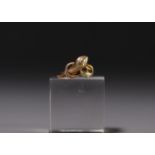 18K yellow gold ring representing a snake, total weight 4.1gr.