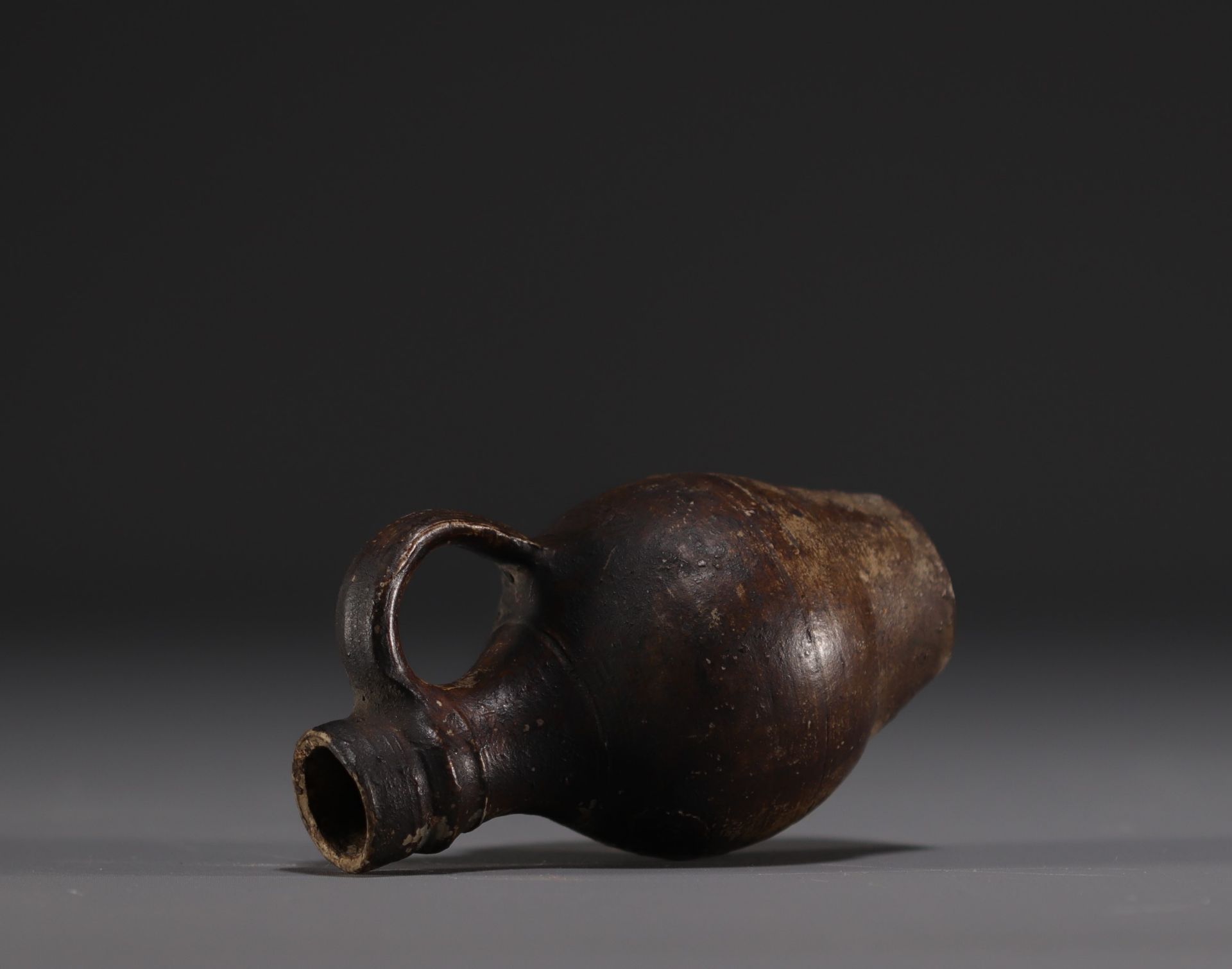 Raeren - Stoneware miniature jug with face decoration, 16th century. - Image 3 of 5