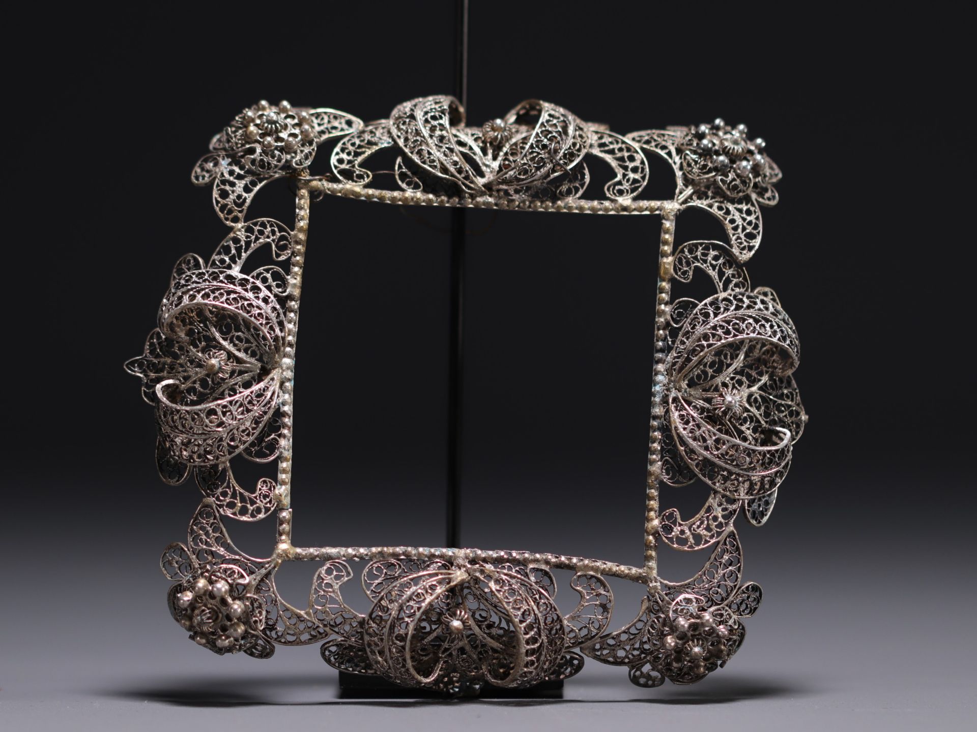 Pair of silver filigree frames, Russia, 18th century. - Image 3 of 3