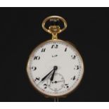 LIP - Pocket watch in 18k gold, total weight 70.6 gr.