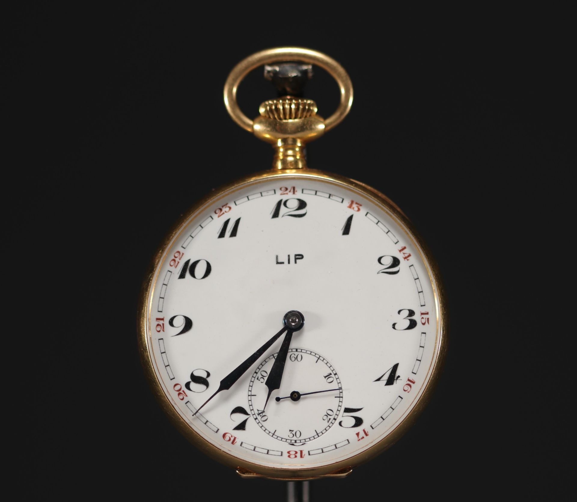 LIP - Pocket watch in 18k gold, total weight 70.6 gr.