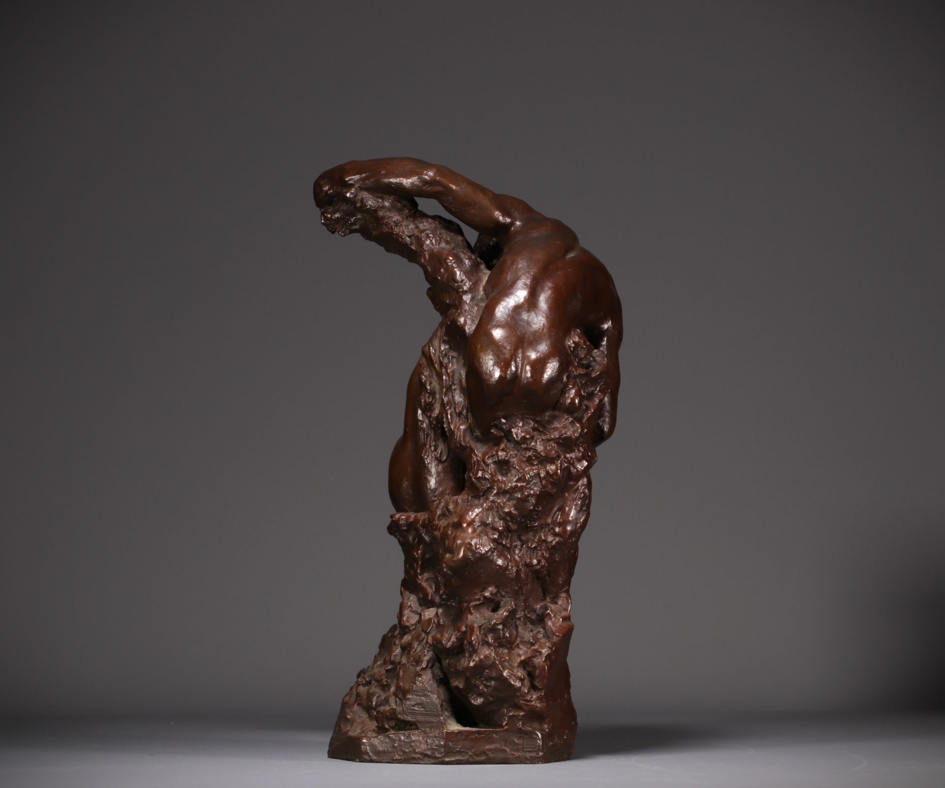 Jules DESBOIS (1851-1935) "L'Amour" Lost wax bronze, signed J. Desbois, nÂ°1, Stamp Hebrard foundry. - Image 5 of 7