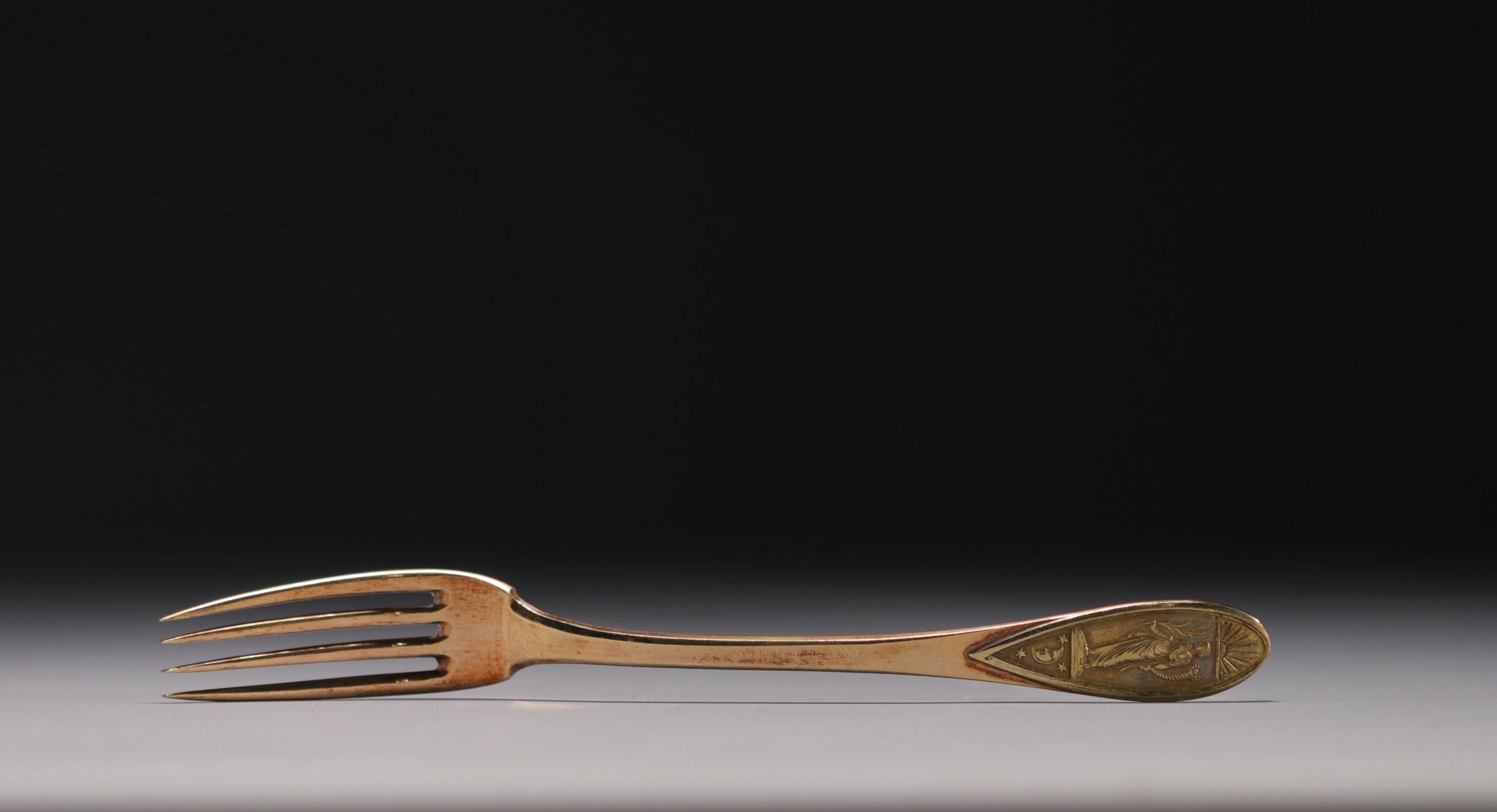 Set of various pieces of cutlery in vermeil weighing 1250gr. - Image 2 of 8