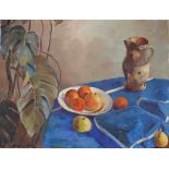 Walter Arnold STEFFEN (1924-1982) "Still life with fruits" Oil on canvas, signed and dated 1962.