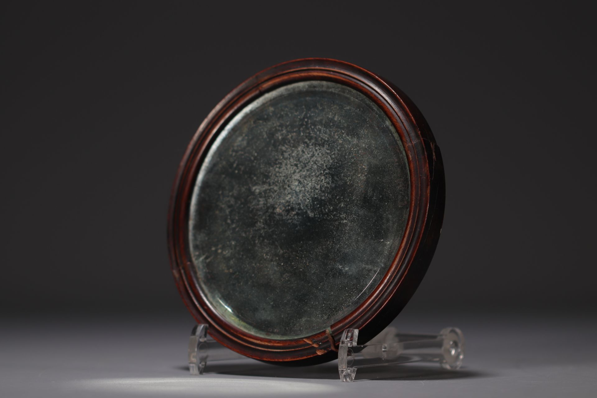 China - Carved jade hand mirror. - Bild 4 aus 5
