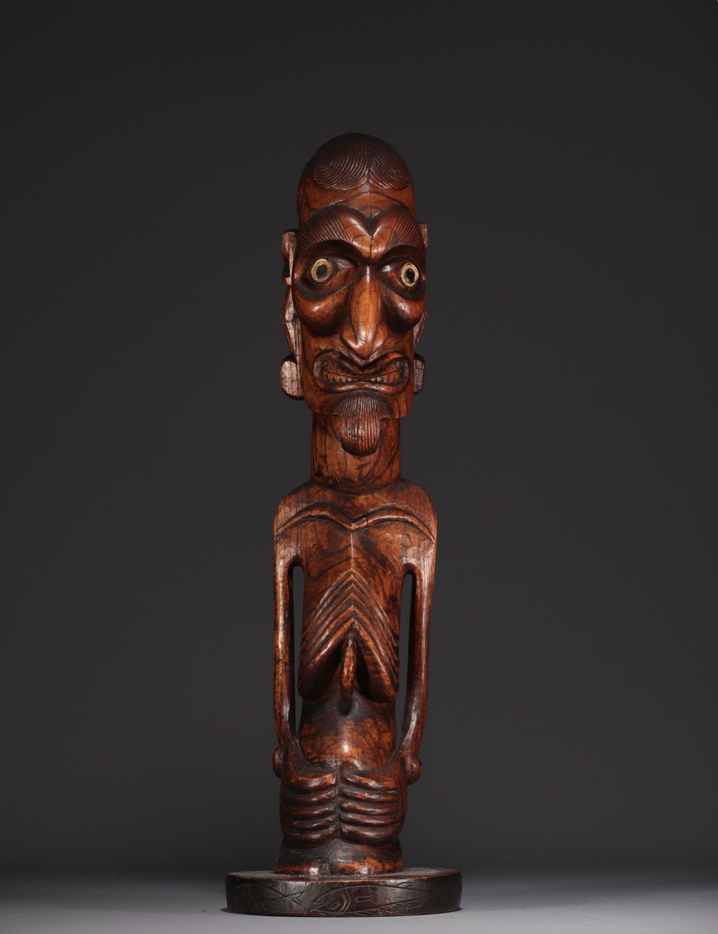Easter Island - Moqai Kavakava statue in carved wood. - Bild 2 aus 5