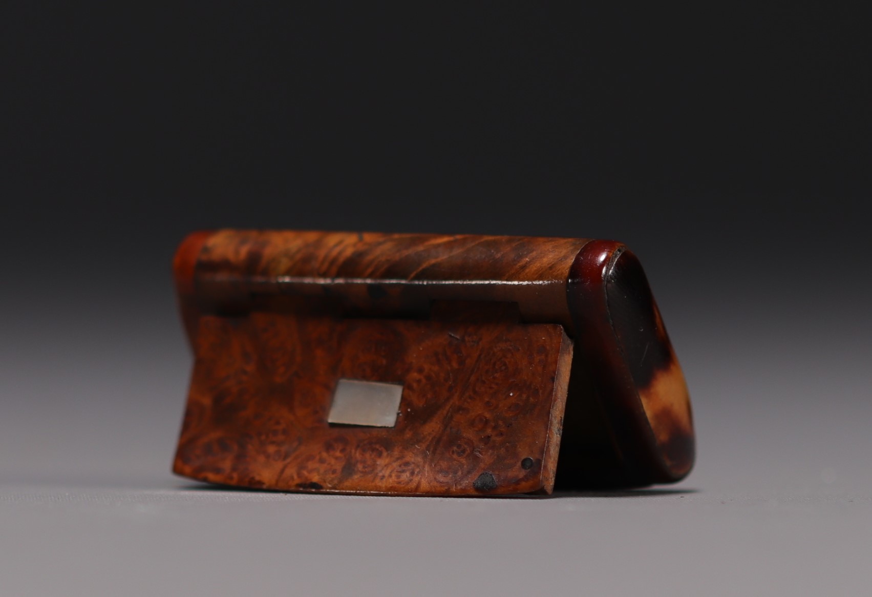 Set of 17 miniature subjects in polychrome Vienna bronzes and a small burr elm box. - Image 5 of 5