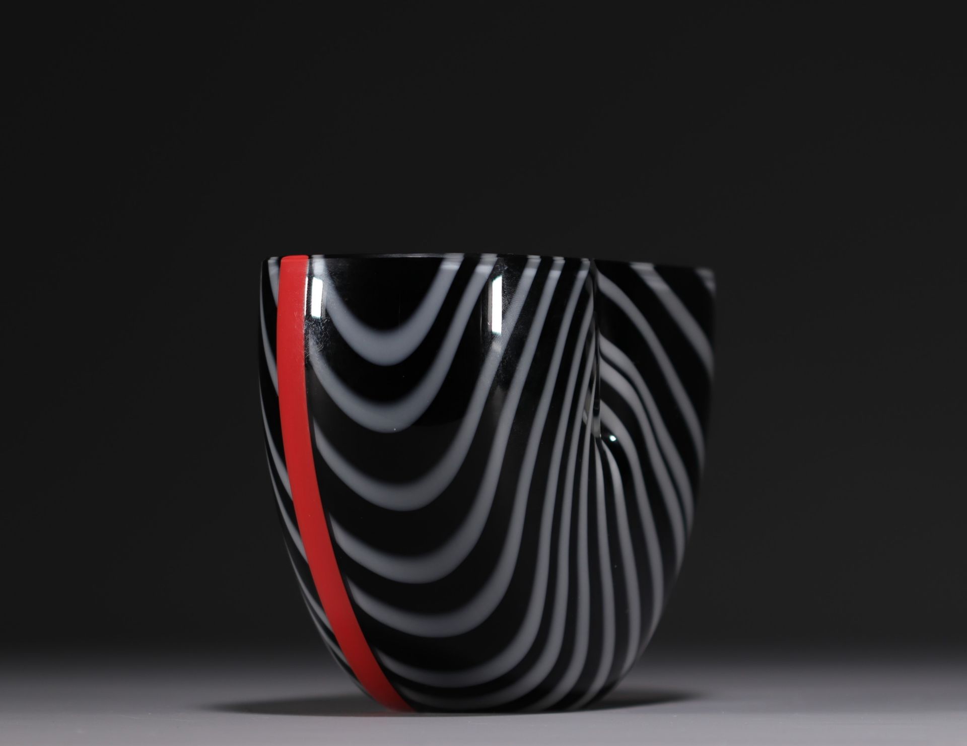 Lino TOGLIAPIETRA (1934- ) Vase "Mogambo" Effetre International MURANO 1987 - Bild 3 aus 6