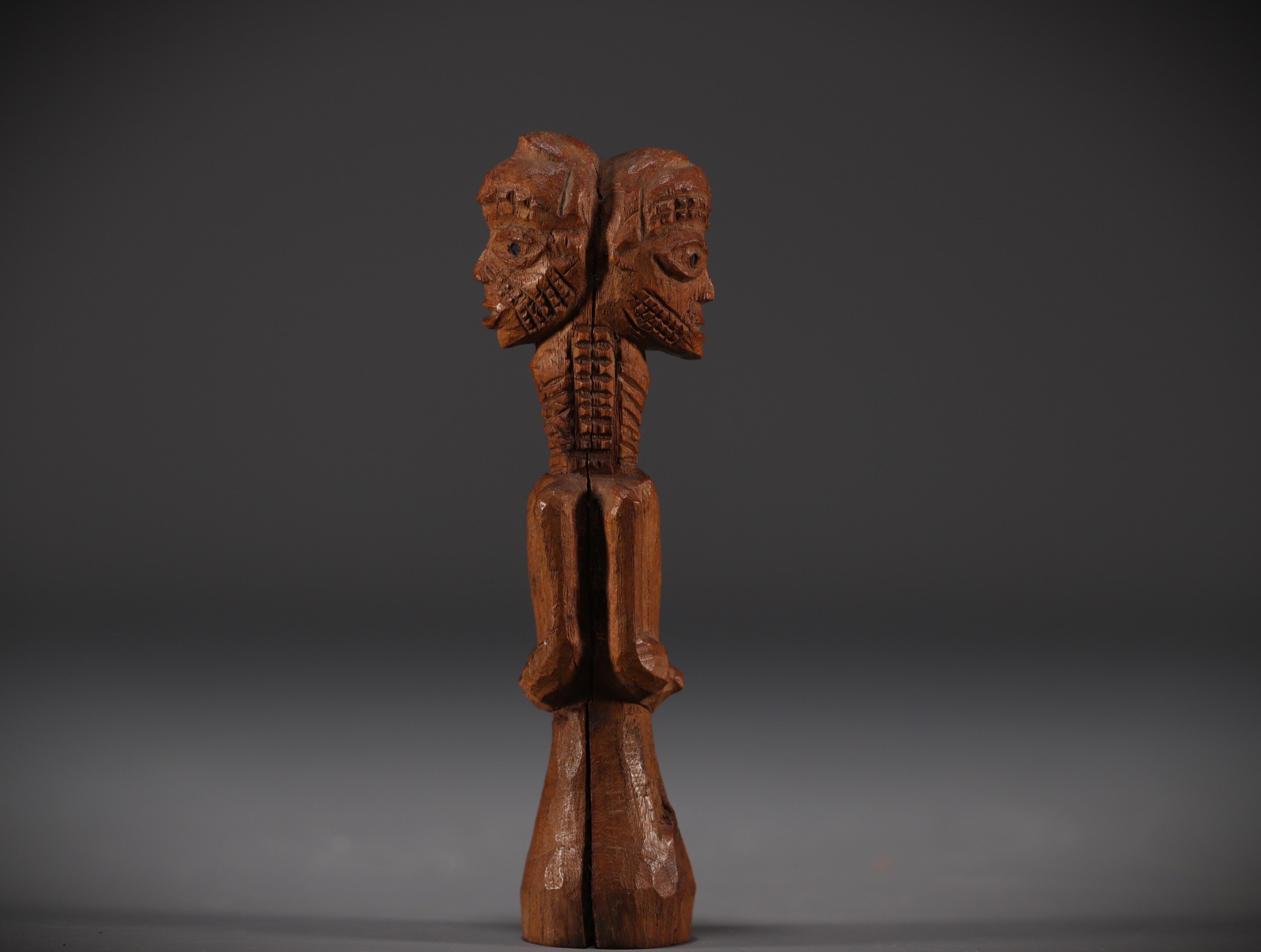 Lulua - Janus figure - Rep.Dem.Congo - Image 3 of 4
