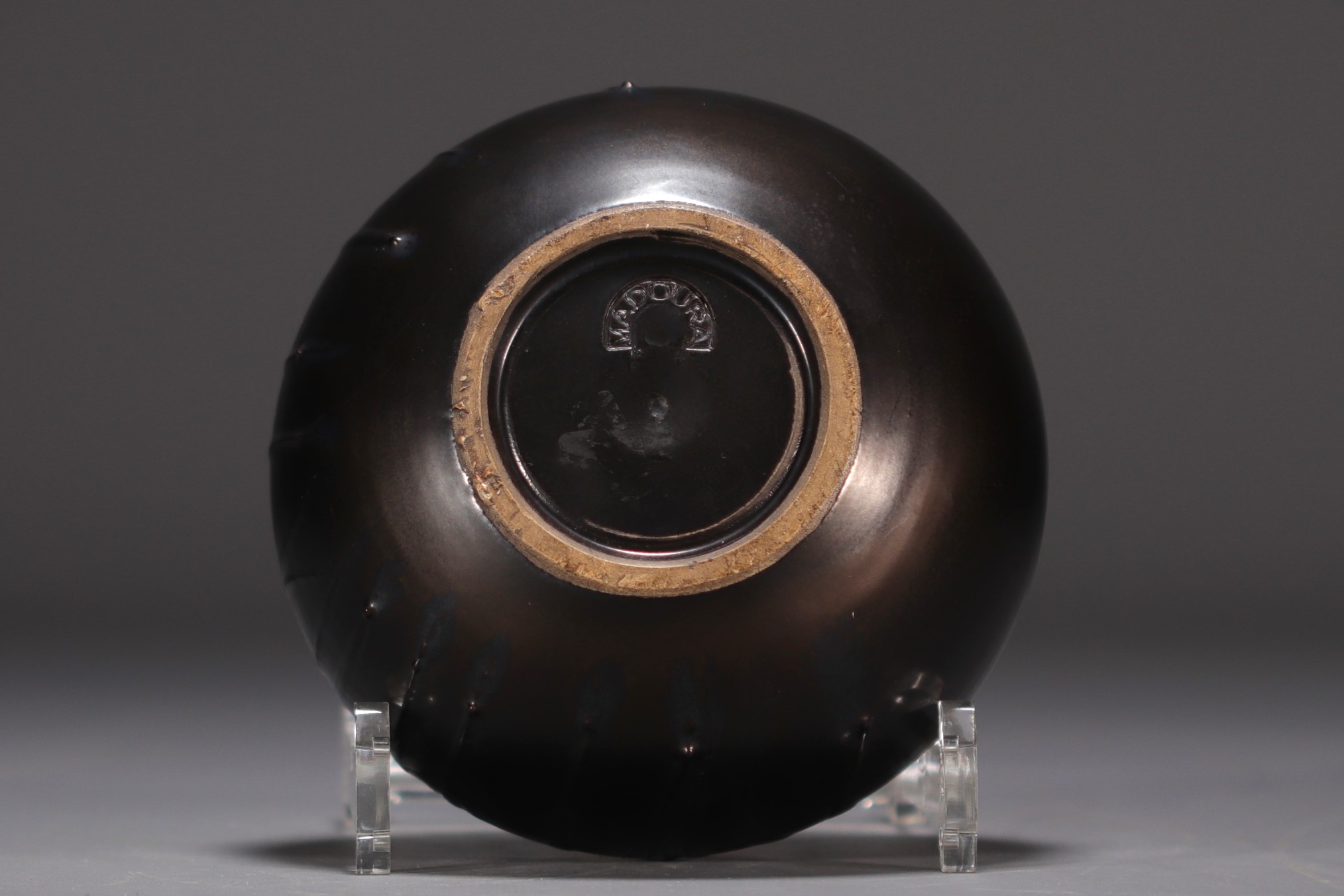 Suzanne RAMIE (1905-1964) Brown shaded glazed ceramic vase, Madoura workshop. - Image 5 of 5