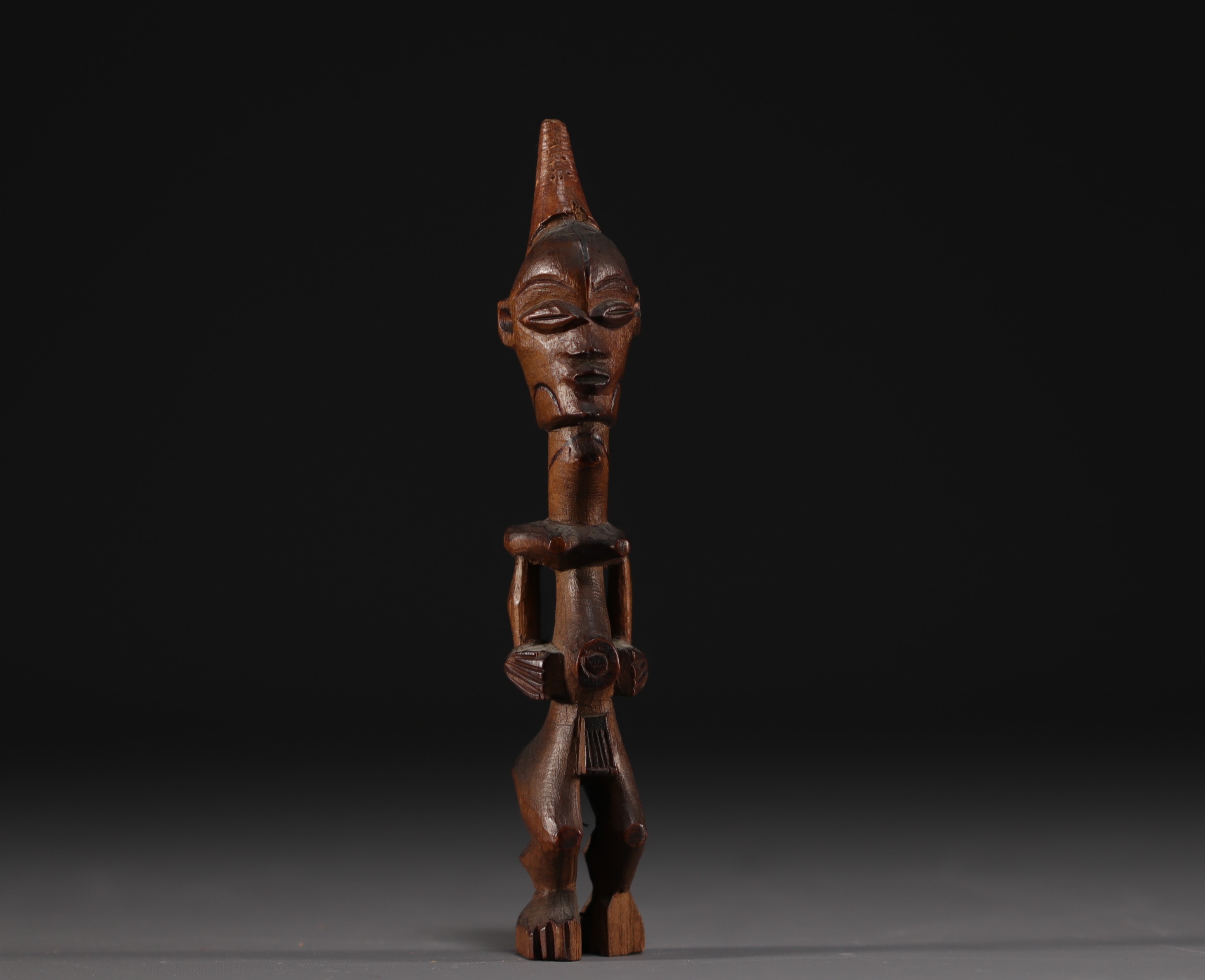 DRC - Bena Lulua statuette, finely carved. - Image 2 of 4