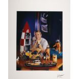 Robert KAYAERT (1920-2007) "Herge" Large colour photograph.