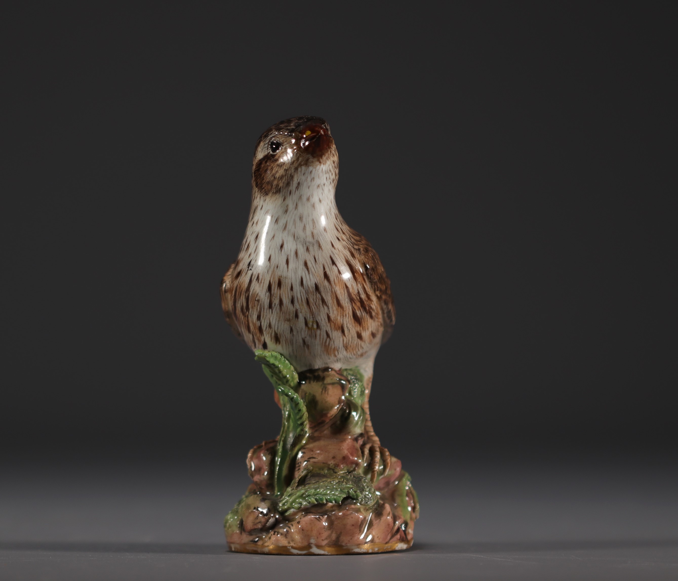Meissen - Porcelain bird, swords mark under the piece. - Image 3 of 4