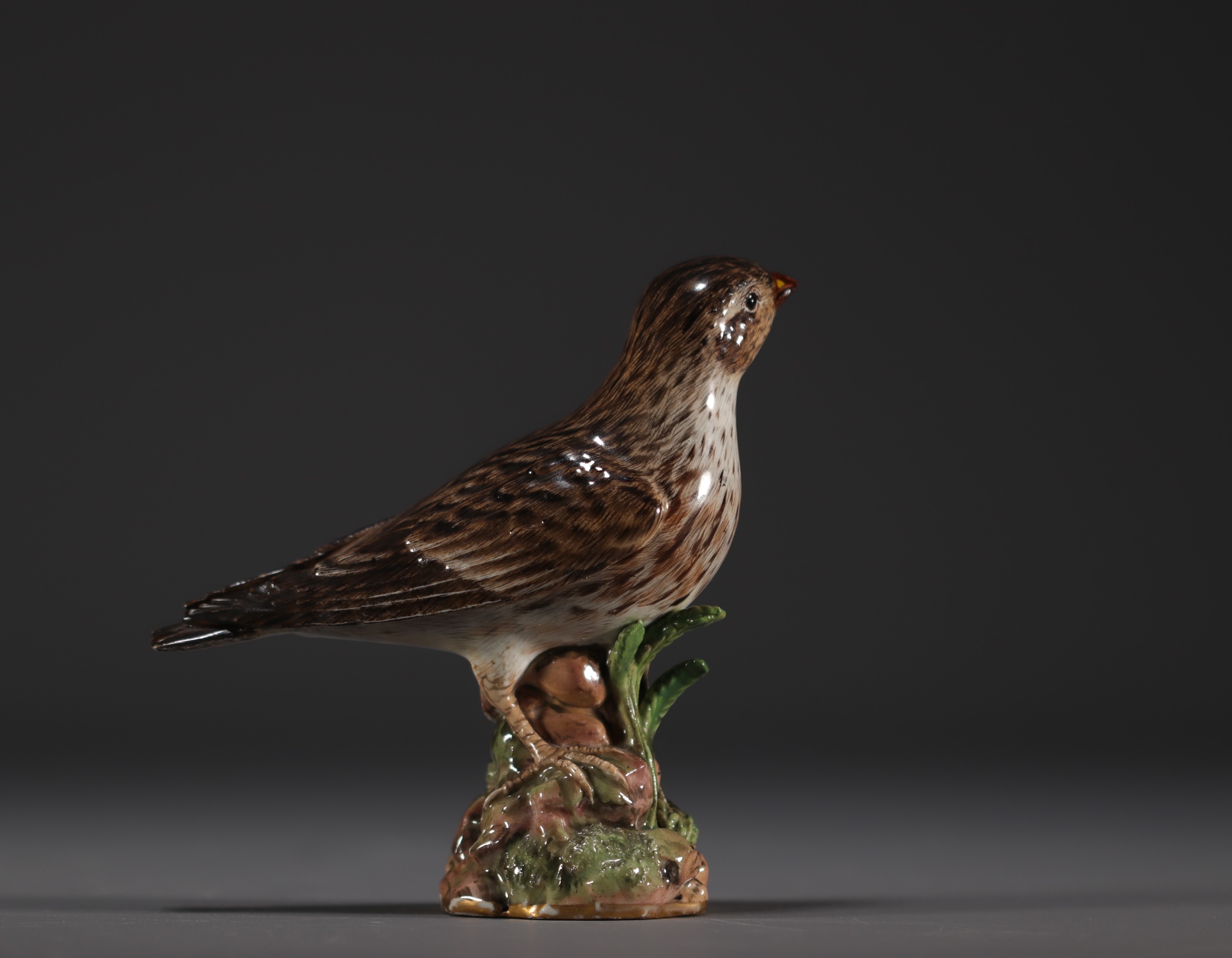 Meissen - Porcelain bird, swords mark under the piece. - Image 2 of 4