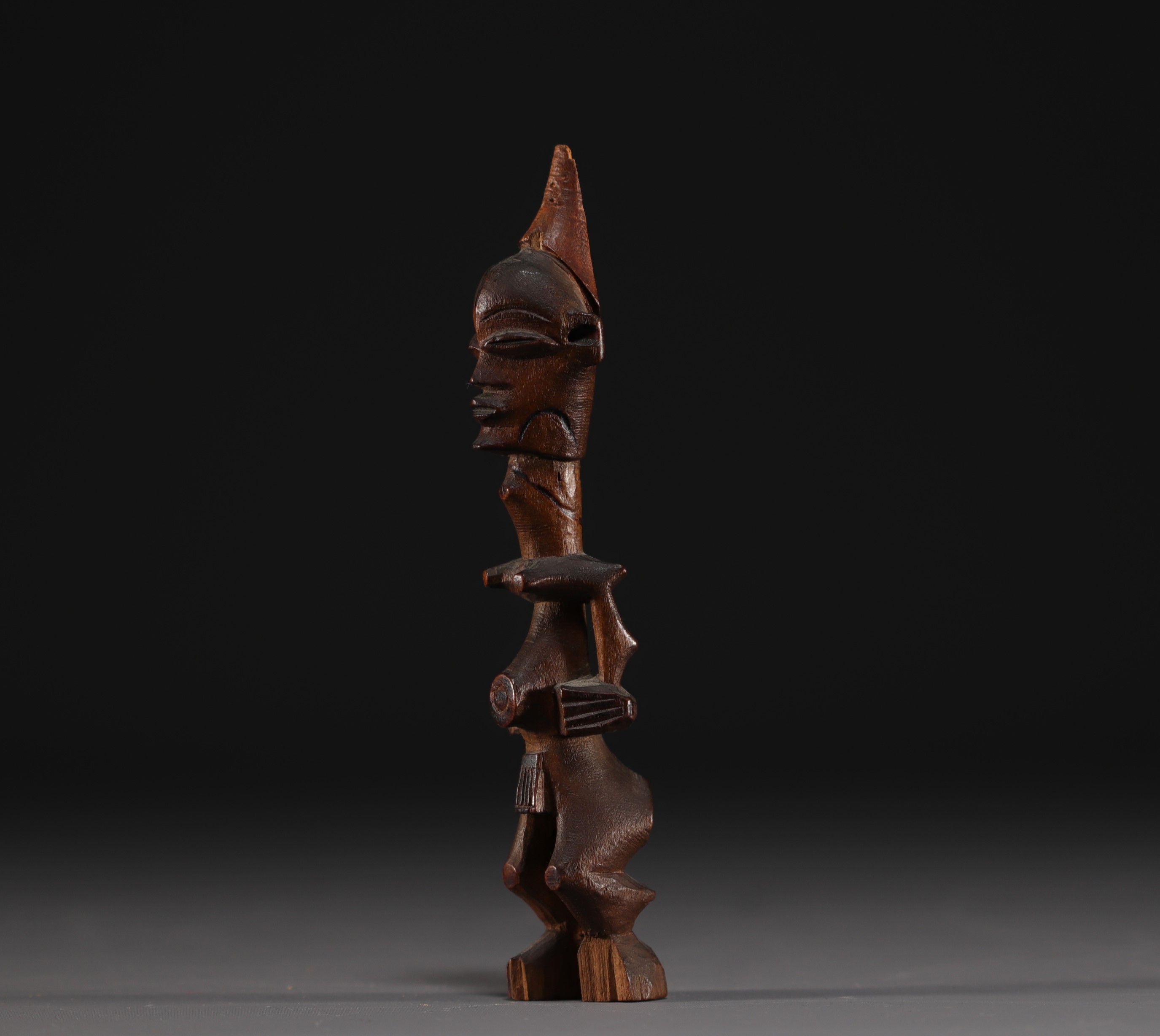 DRC - Bena Lulua statuette, finely carved. - Image 4 of 4