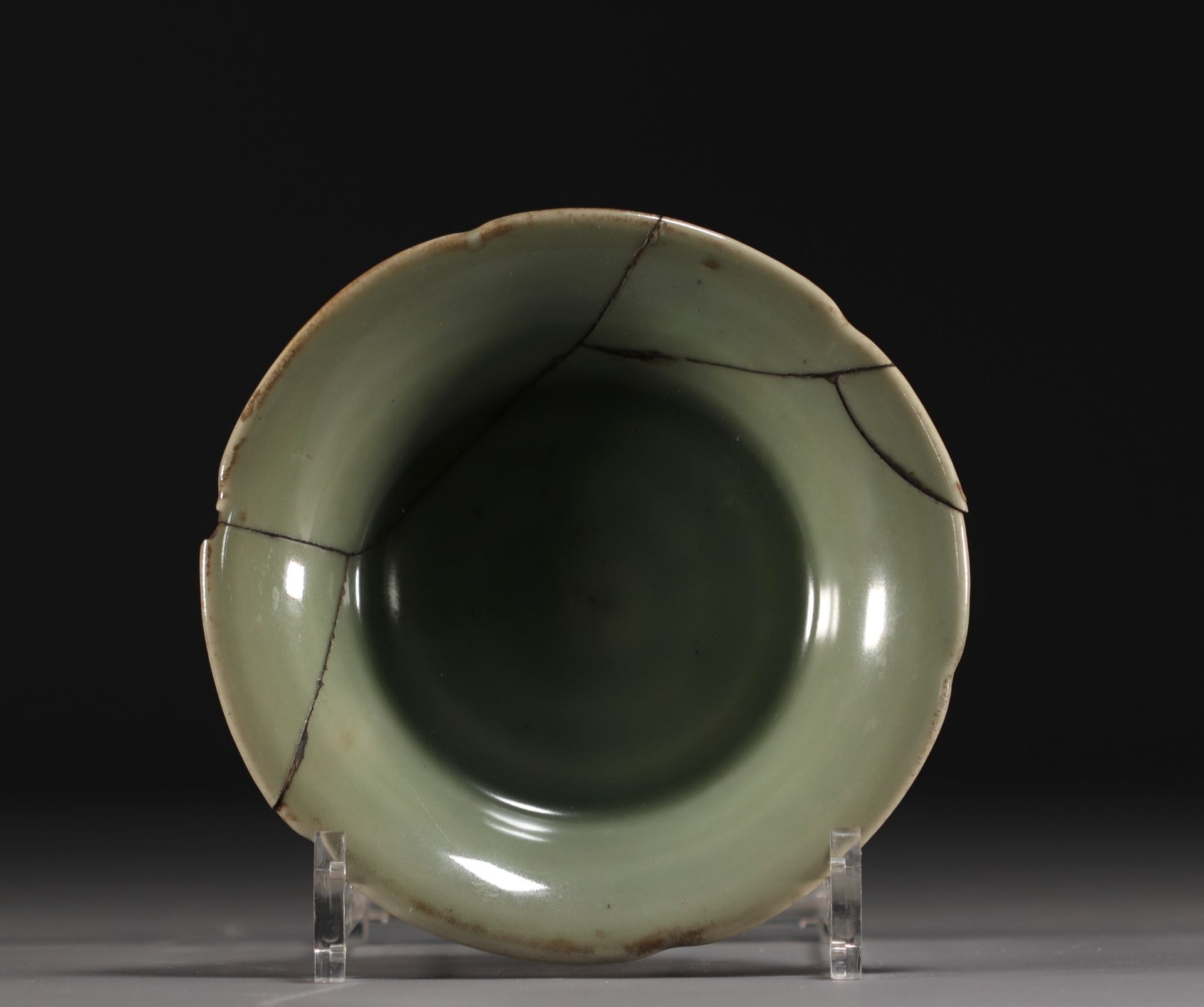 China - Celadon rimmed plate, Song period.