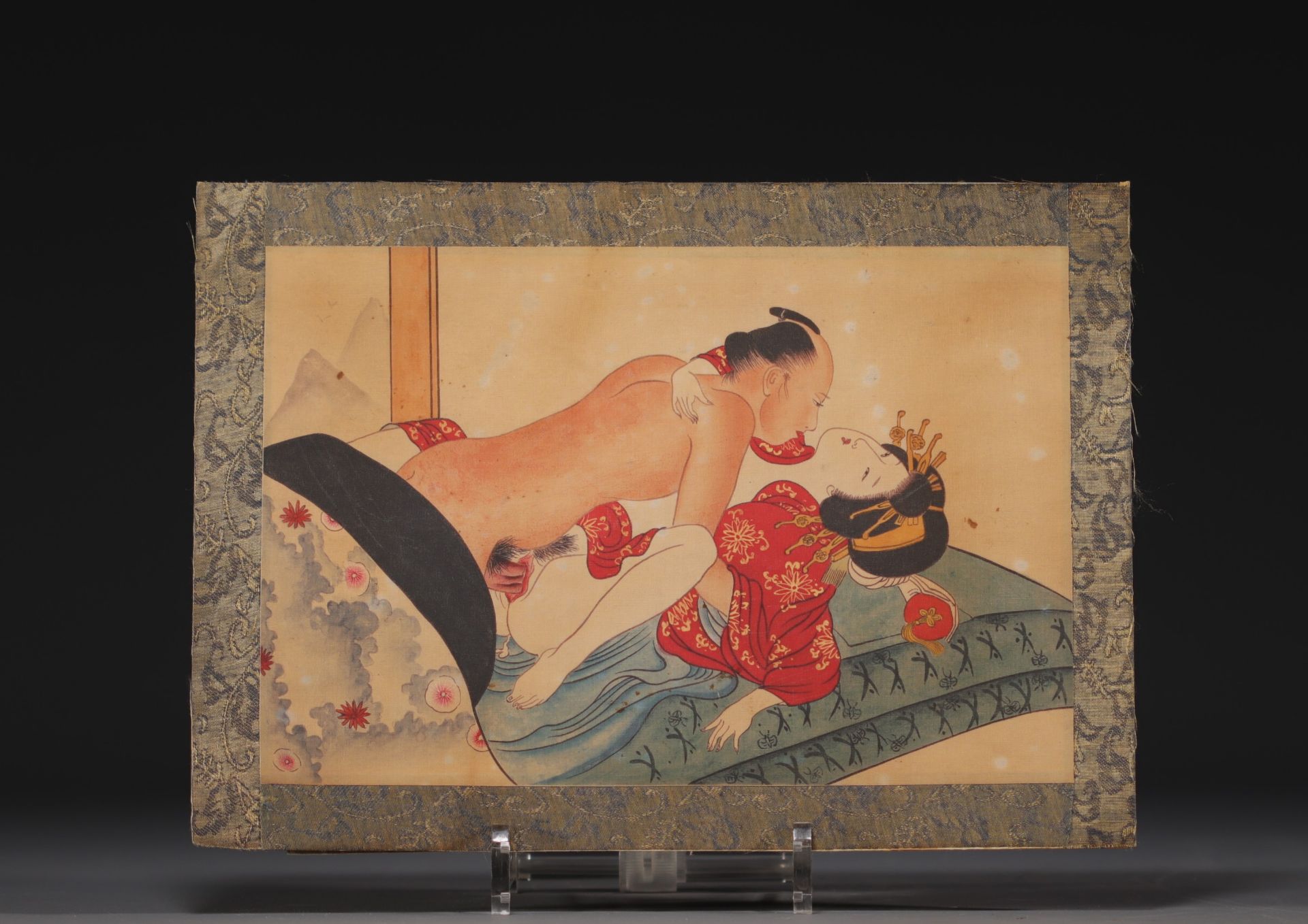 Japan - Erotic print, Meiji period. - Bild 2 aus 2