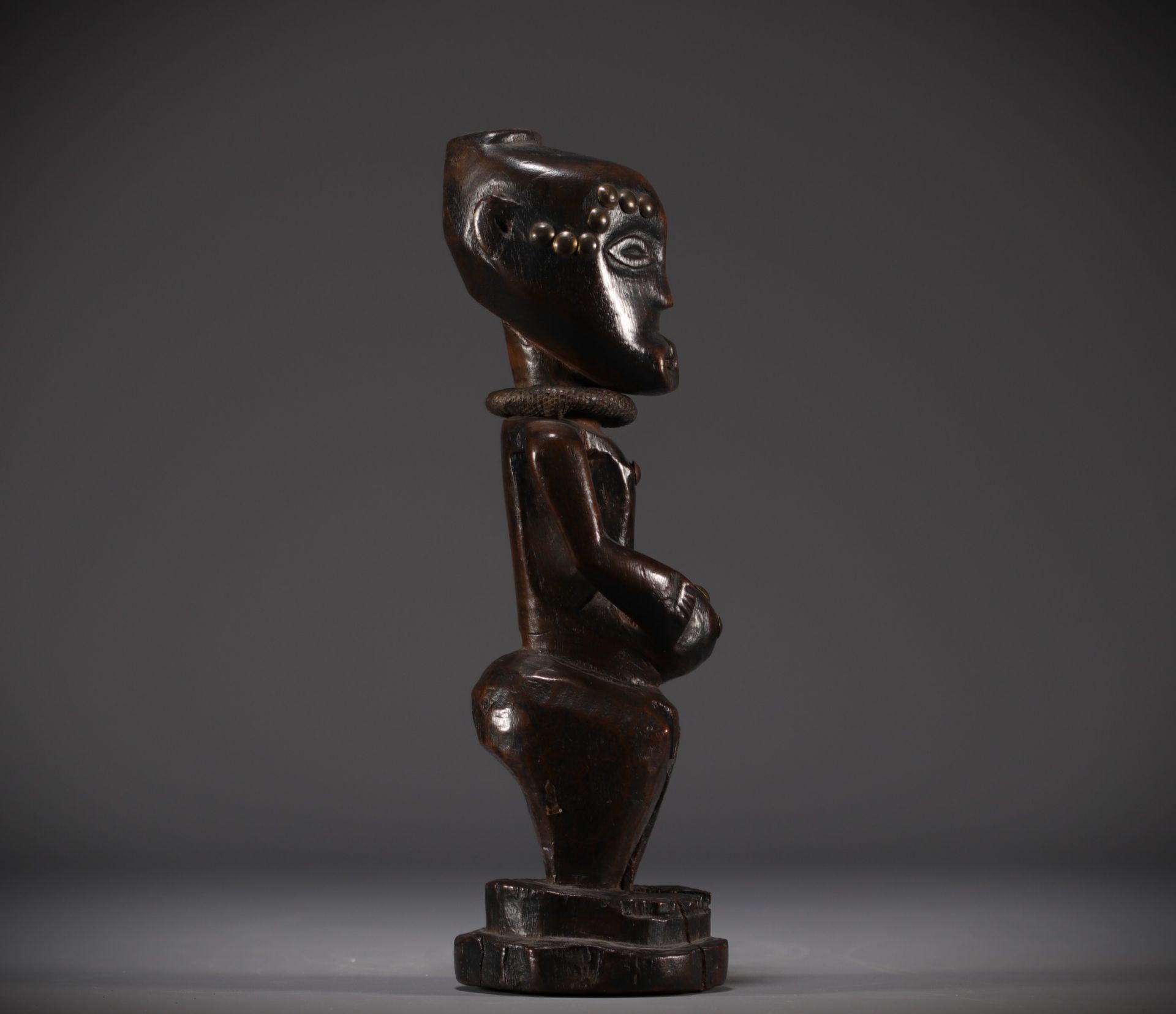 Statue SONGYE- collectee vers 1900 - Rep.Dem.Congo - Image 7 of 7