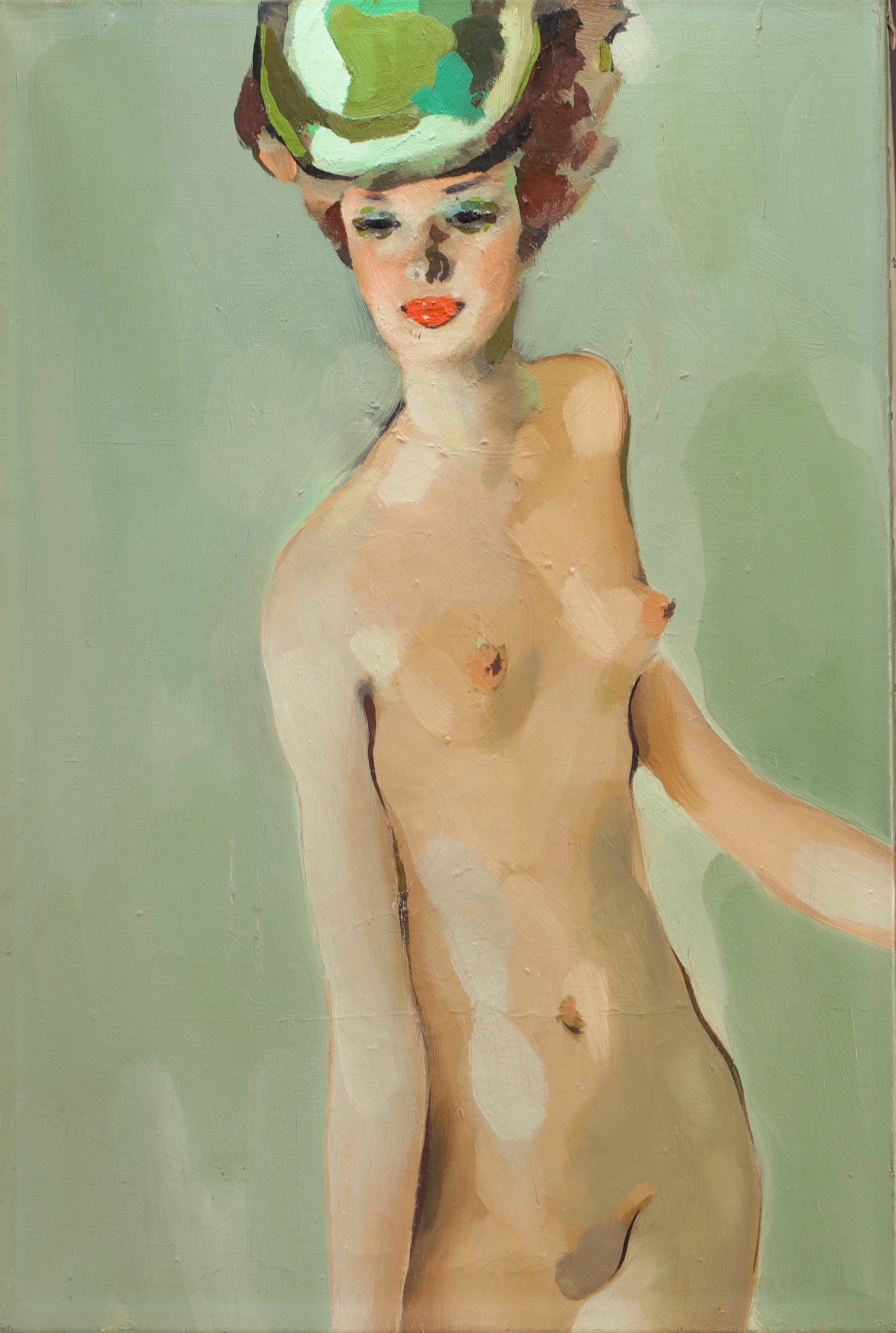 Jean Gabriel DOMERGUE (1889-1962) attr. to "Portrait of a woman" Oil on canvas.