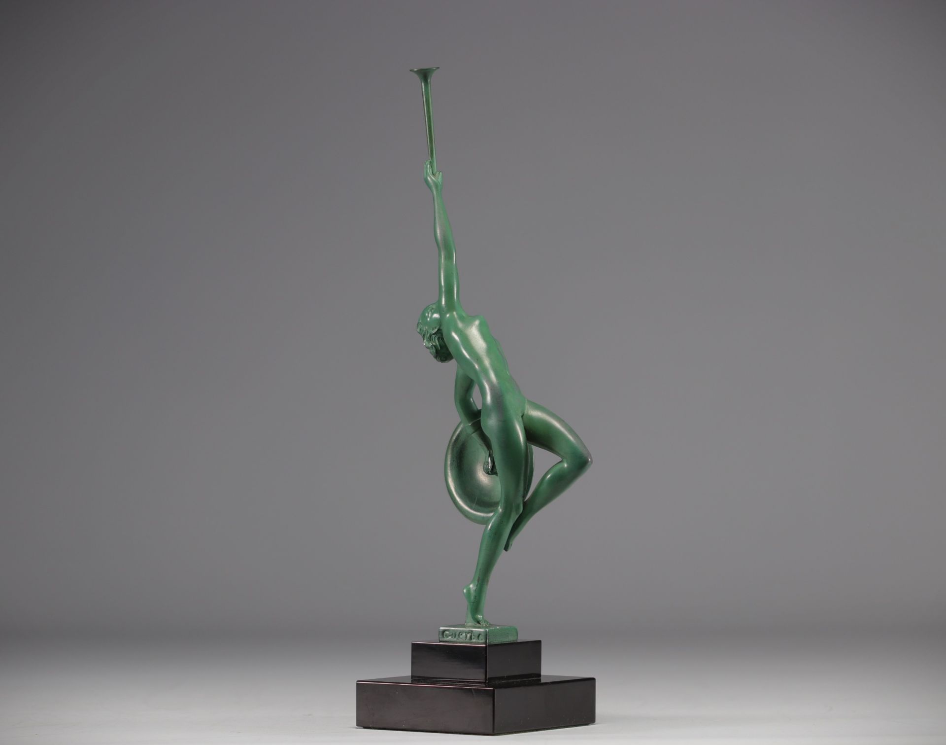 Raymond GUERBE (1894-1995), Max LE VERRIER's workshop, "Jericho" Art Deco sculpture. - Bild 4 aus 5