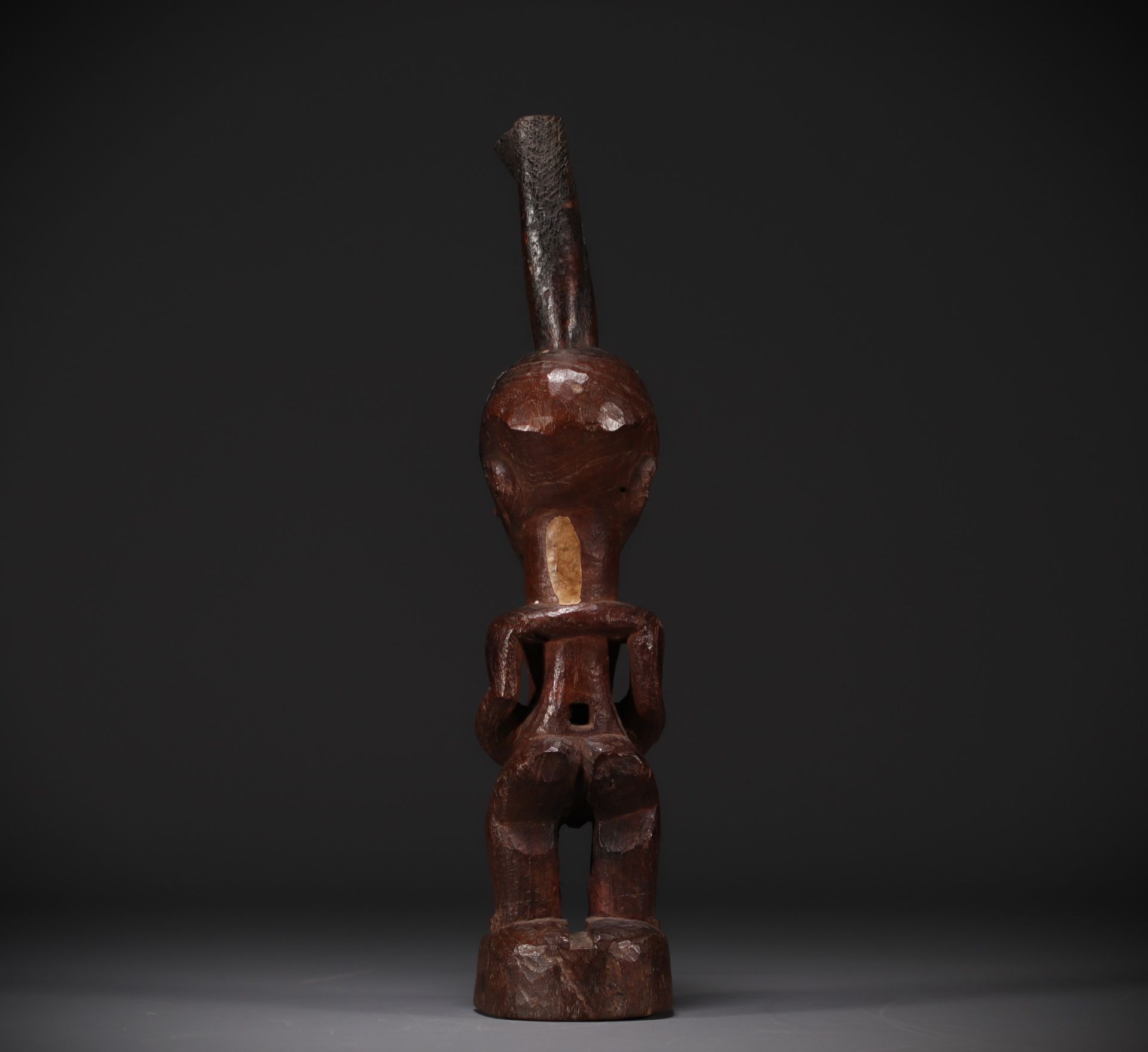 SONGYE figure - Sankuru/Lubefu style collected around 1900 - Rep.Dem.Congo - Image 5 of 8